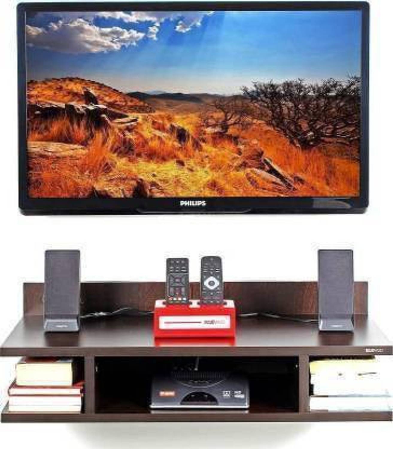 Century 21 Wooden Wall Shelf