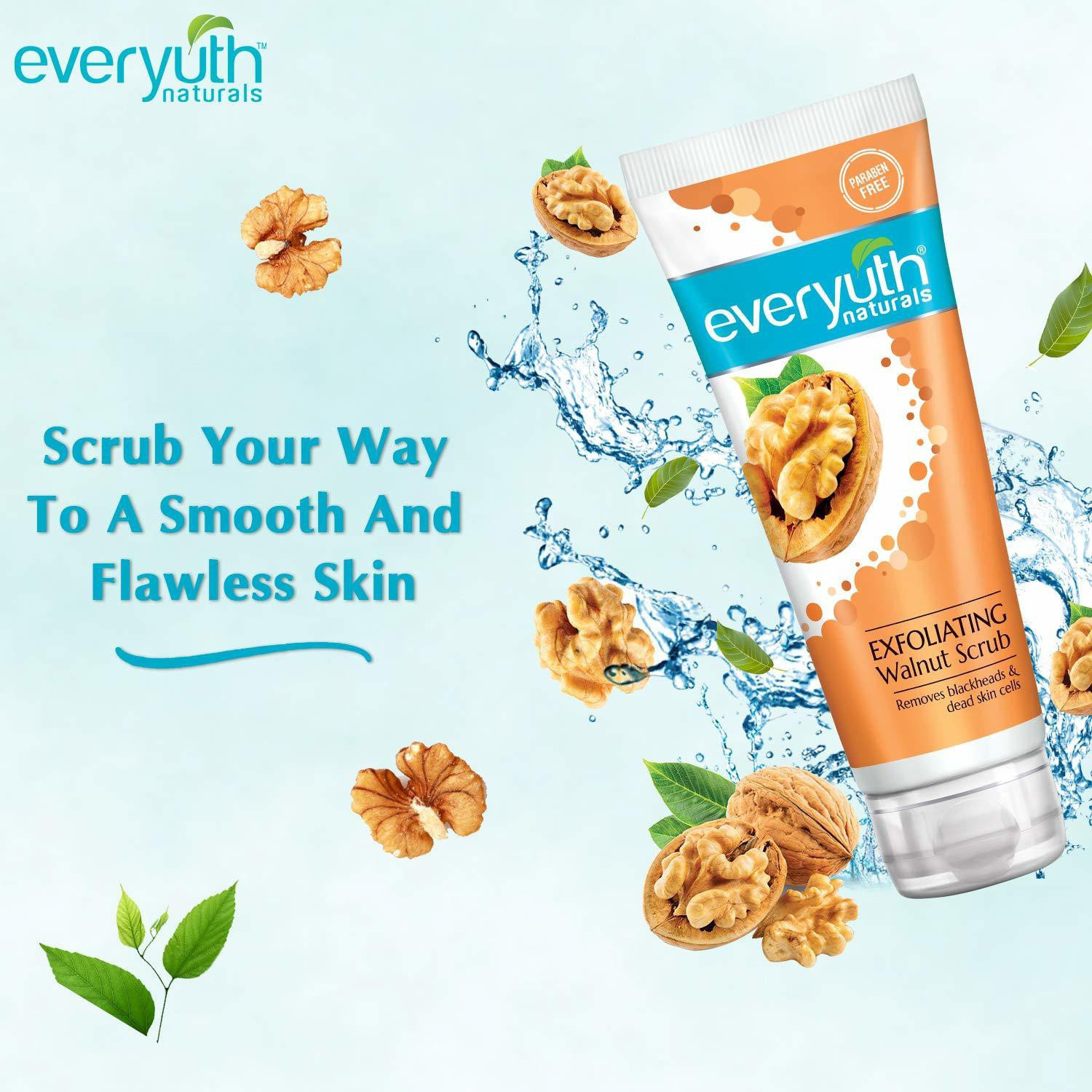 Image of Everyuth Naturals Naturals Exfoliating Walnut Scrub 100g Pack of 2 Scrub (200 g)