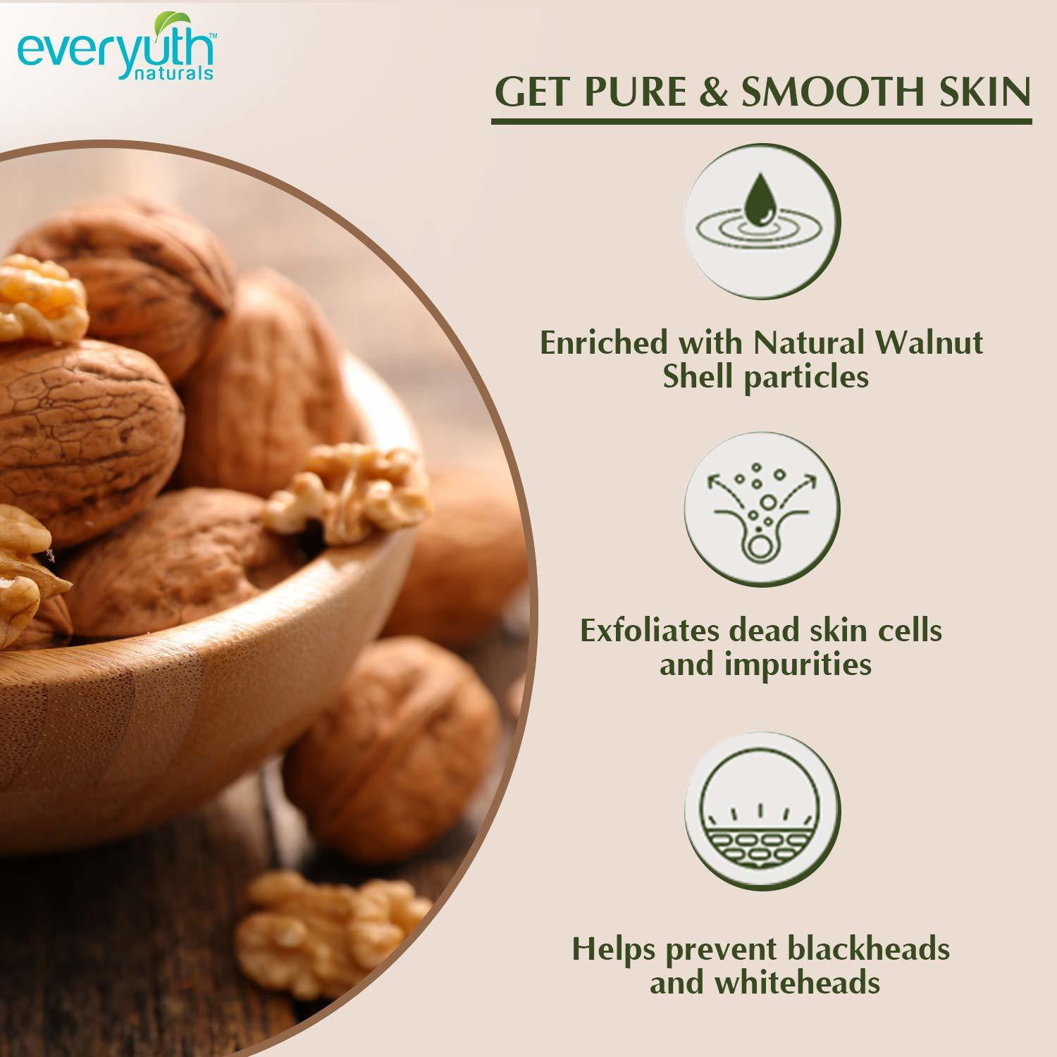 Image of Everyuth Naturals Naturals Exfoliating Walnut Scrub 100g Pack of 2 Scrub (200 g)