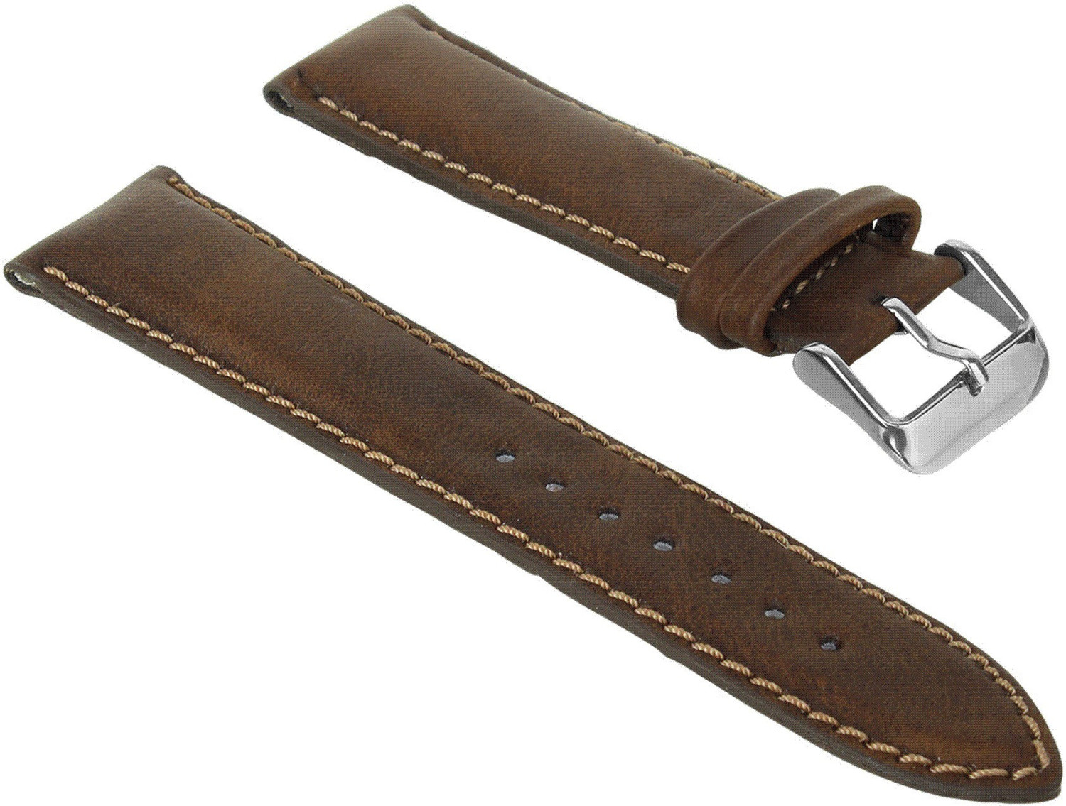 Image of Roycee 9270924 24 mm Synthetic Leather Watch Strap