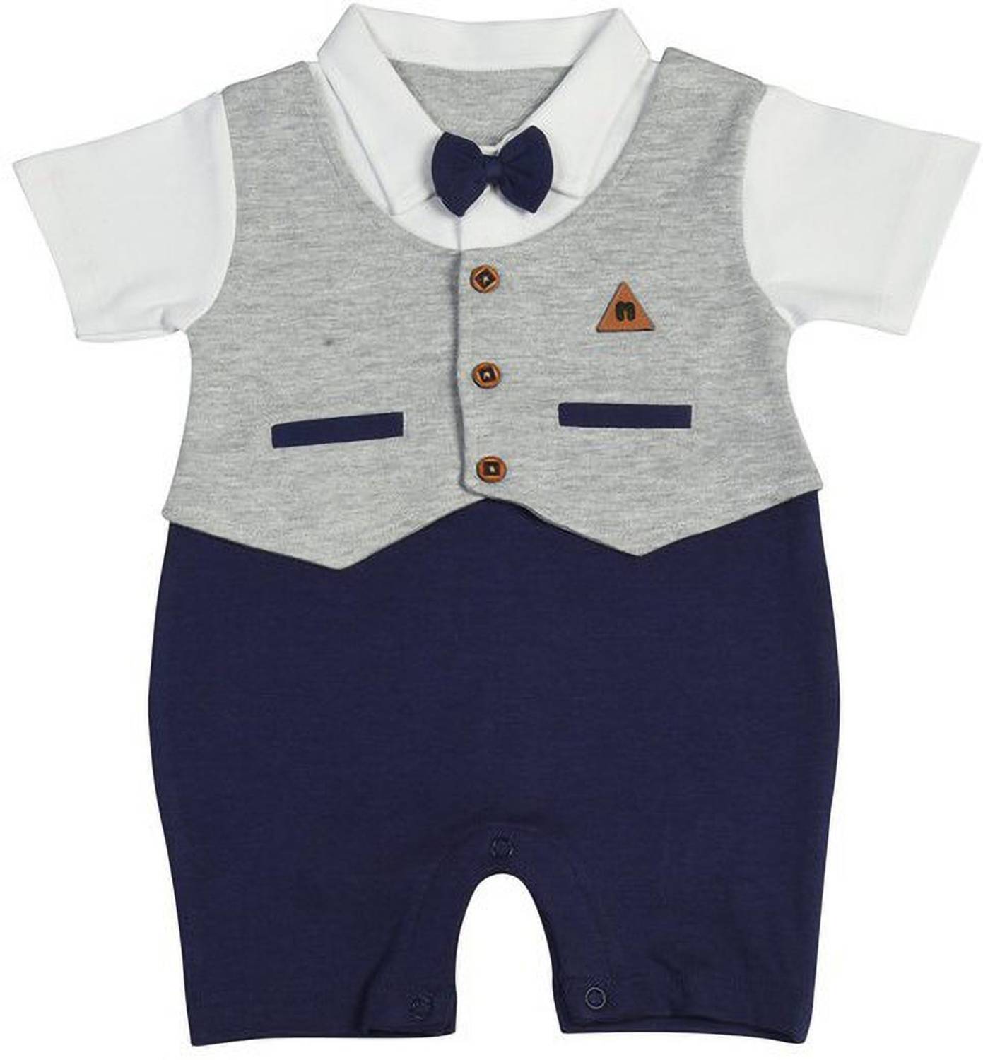Covetus Romper For Baby Boys & Baby Girls Casual Printed, Solid Pure Cotton