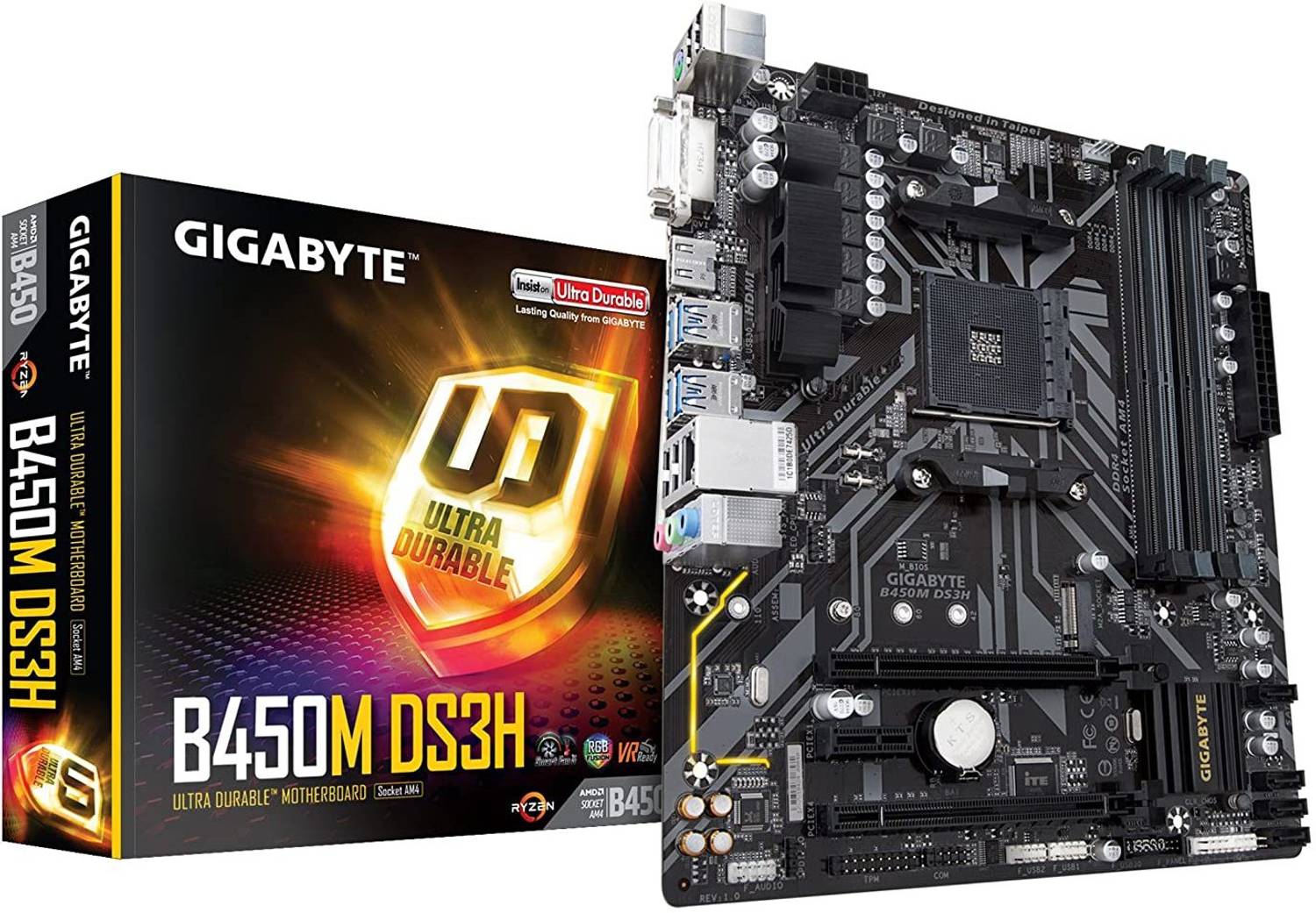 B450M DS3H AMD Ryzen3 3200G DDR4 8G×2 GIGABYTE B450M DS3H (AMD 