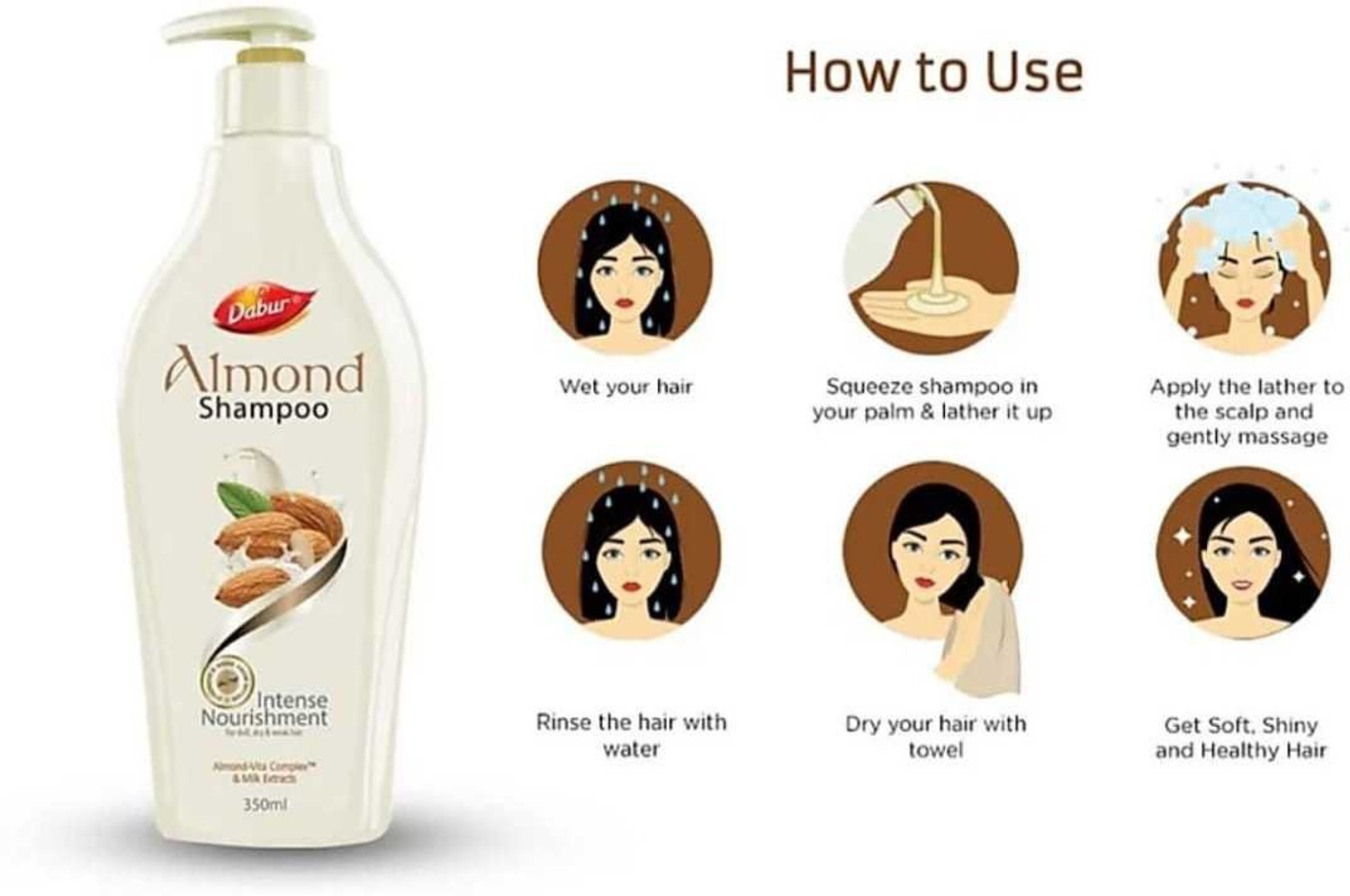 Image of Dabur ALMONDS SHAMPOO 650ML