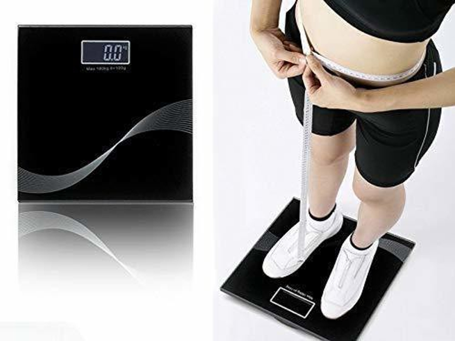 Image of MAAUVTOR Digital Weight machine for Human body weight bathroom scale Fat Analyzer BMI Weighing Scale