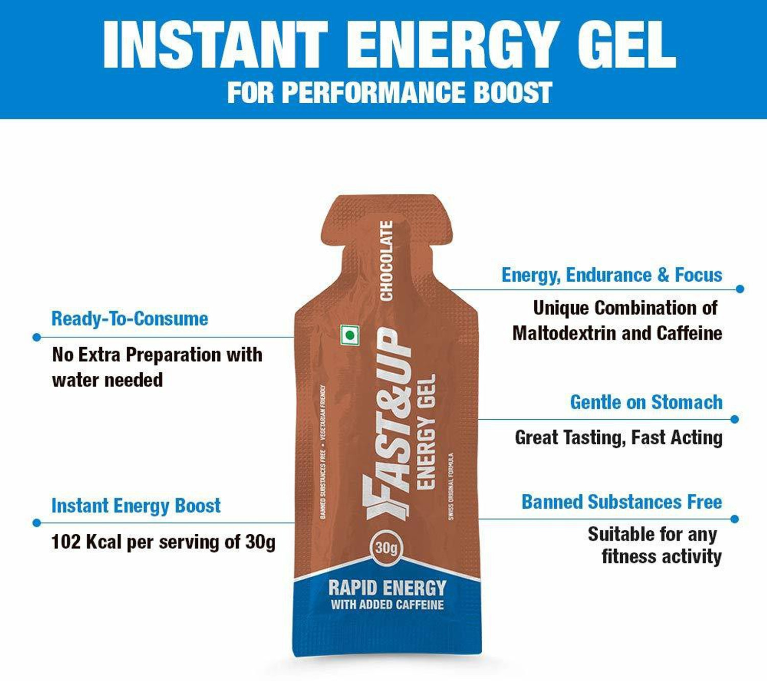 Image of FAST&UP Energy Gels - Unique Liquid-Gel Technology for Instant Performance Boost Sports Drink