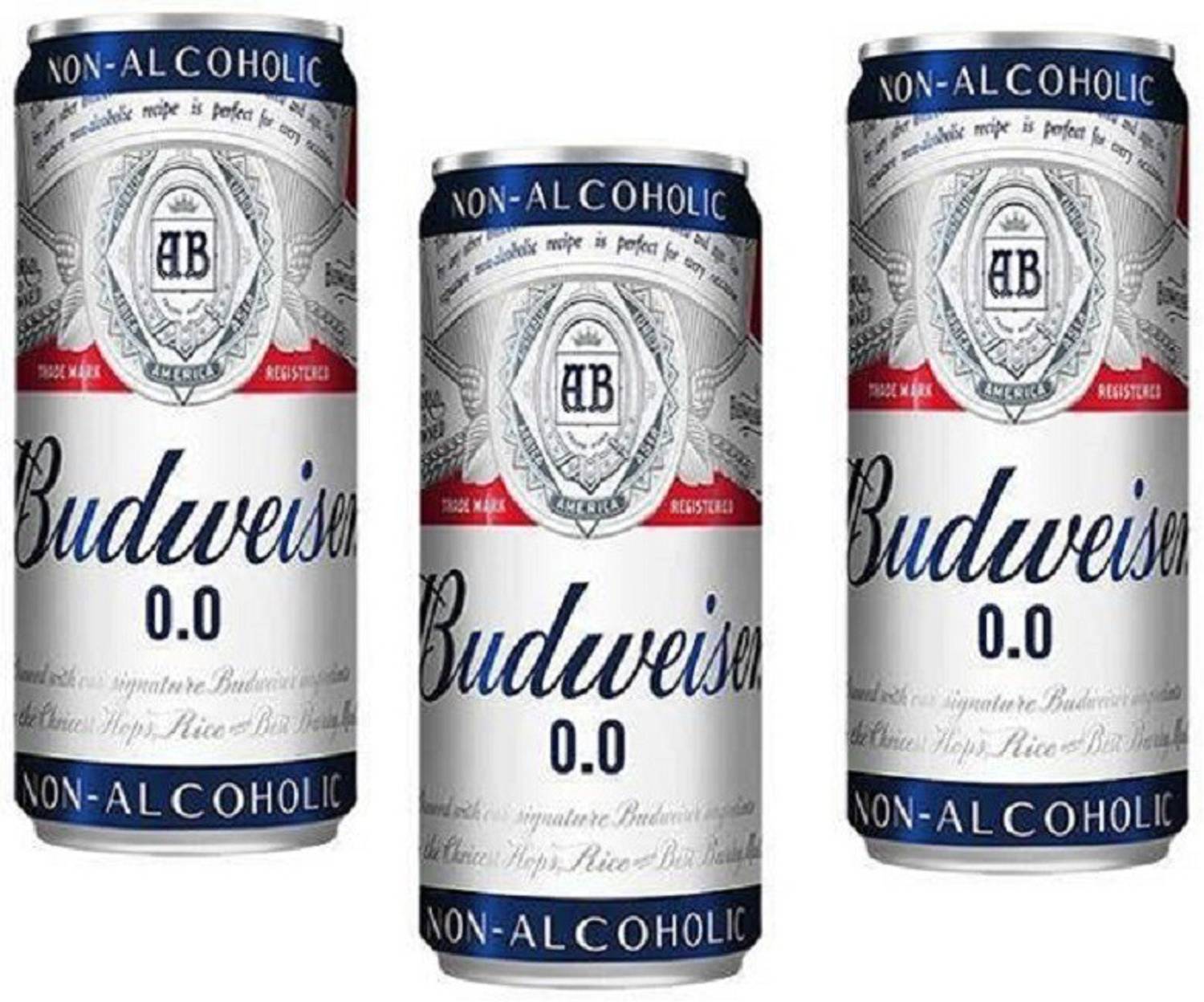 Budweiser Non Alcoholic Beer(Imported) 330ml(Pack of 3) Can (3 x 330 ml) Sports Drink