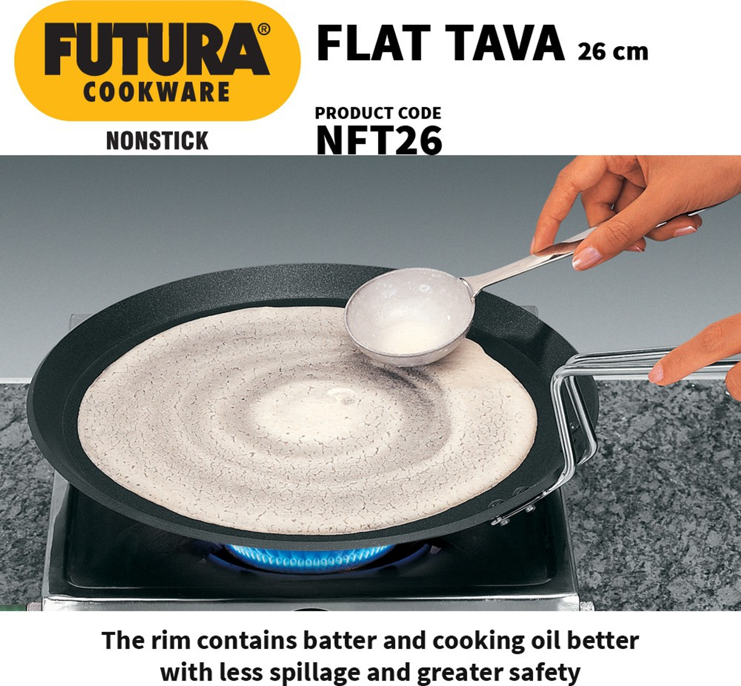 Image of Hawkins Flat (NFT26) Tawa 26 cm diameter