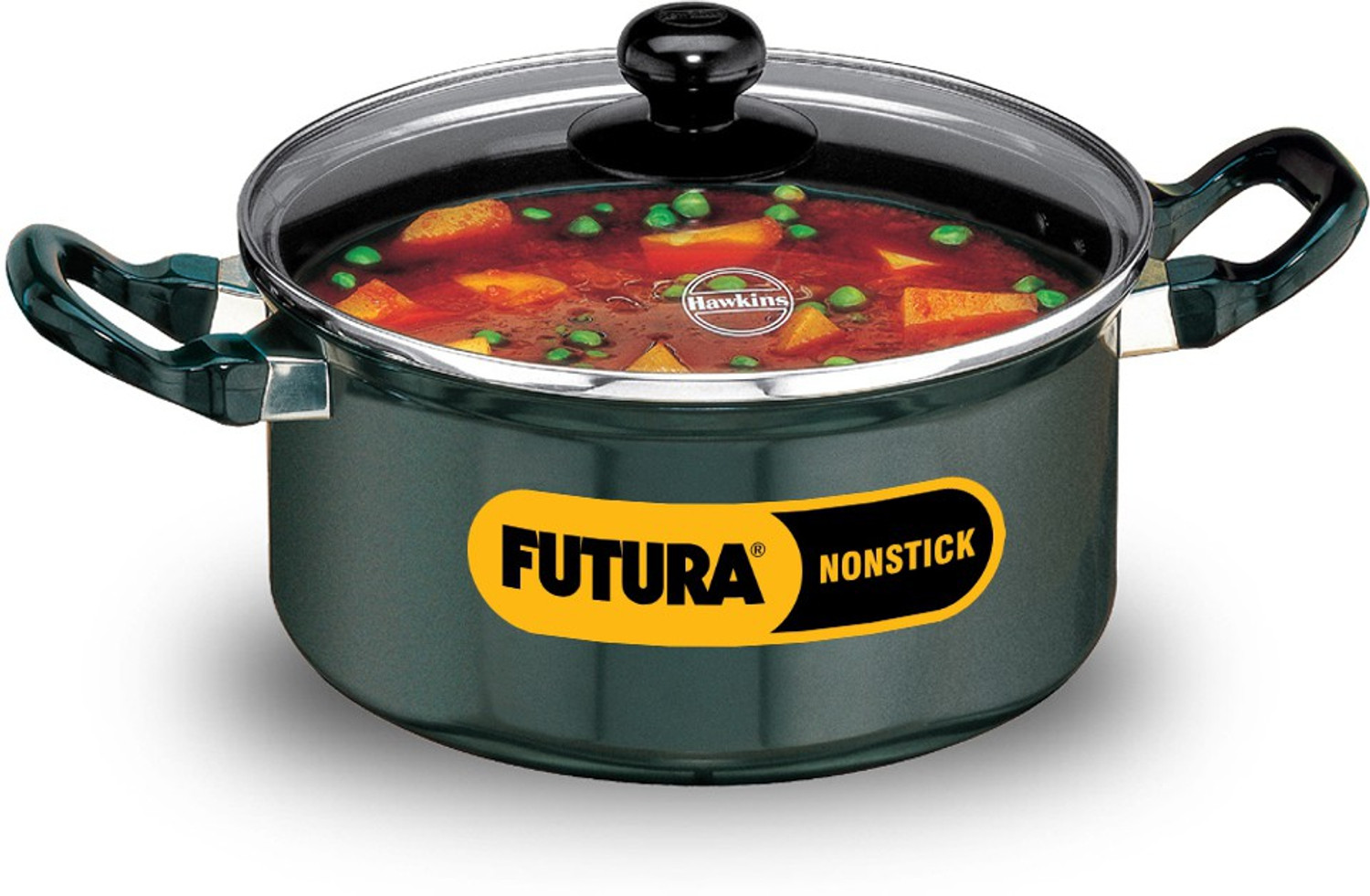 Image of Hawkins Stewpot with Glass Lid (NST30G) Tope /Bhagona /Patila with Lid 3 L capacity 20 cm diameter