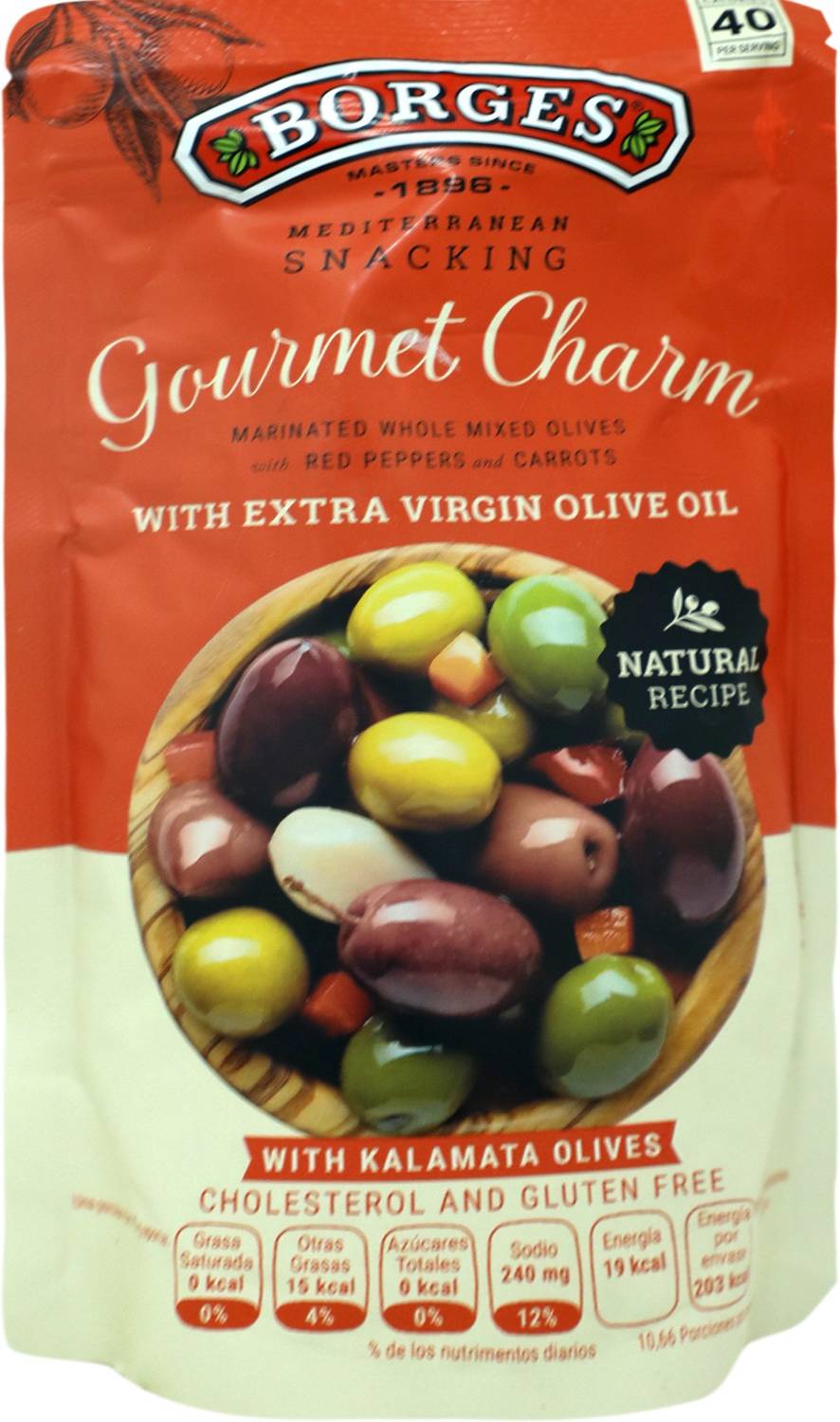 BORGES Marinated Whole Mixed Olives Marinated Olives