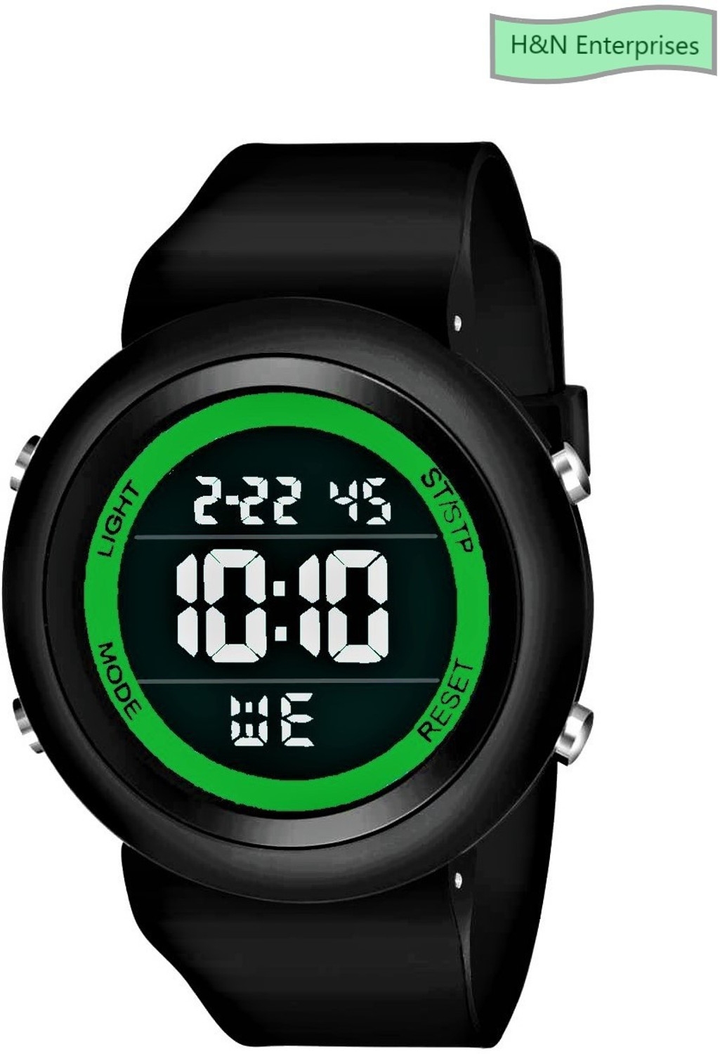Image of ADI sports Green Ring Vigour Digital Watch - For Men