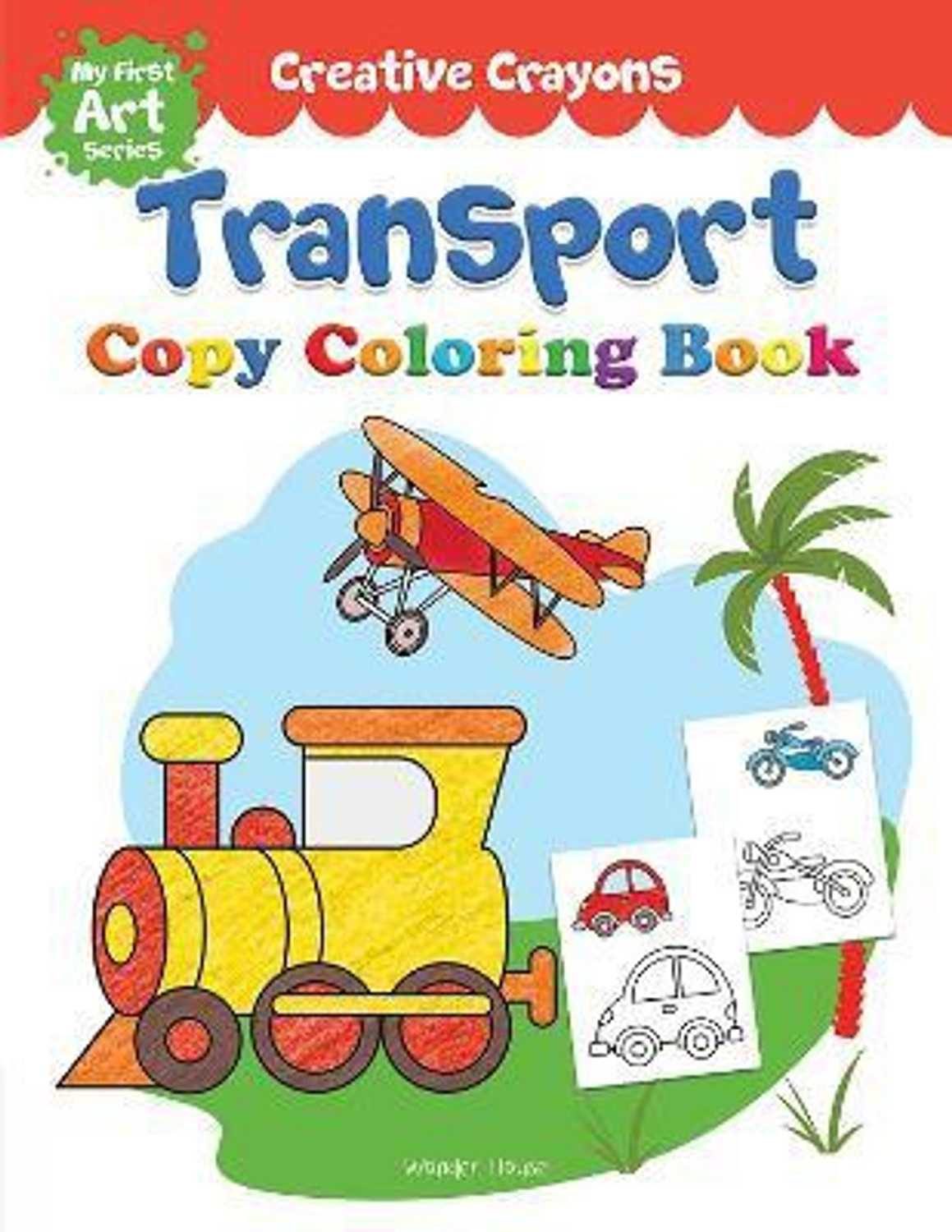 Image of Colouring Book of Transport (Cars, Trains, Airplane and More) - By Miss & Chief