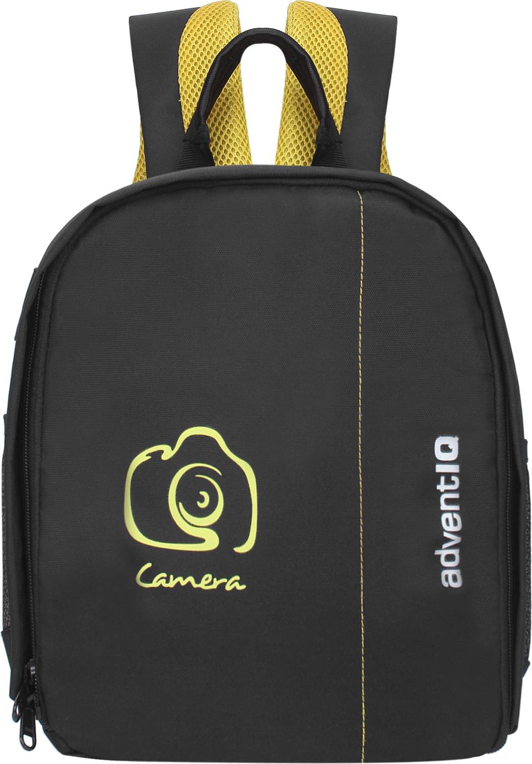 AdventIQ DSLR/SLR Camera Lens Shoulder Printed Backpack-(BNP 0197P-Camera 1)-Yellow Clr Camera Bag - AdventIQ : Flipkart.com