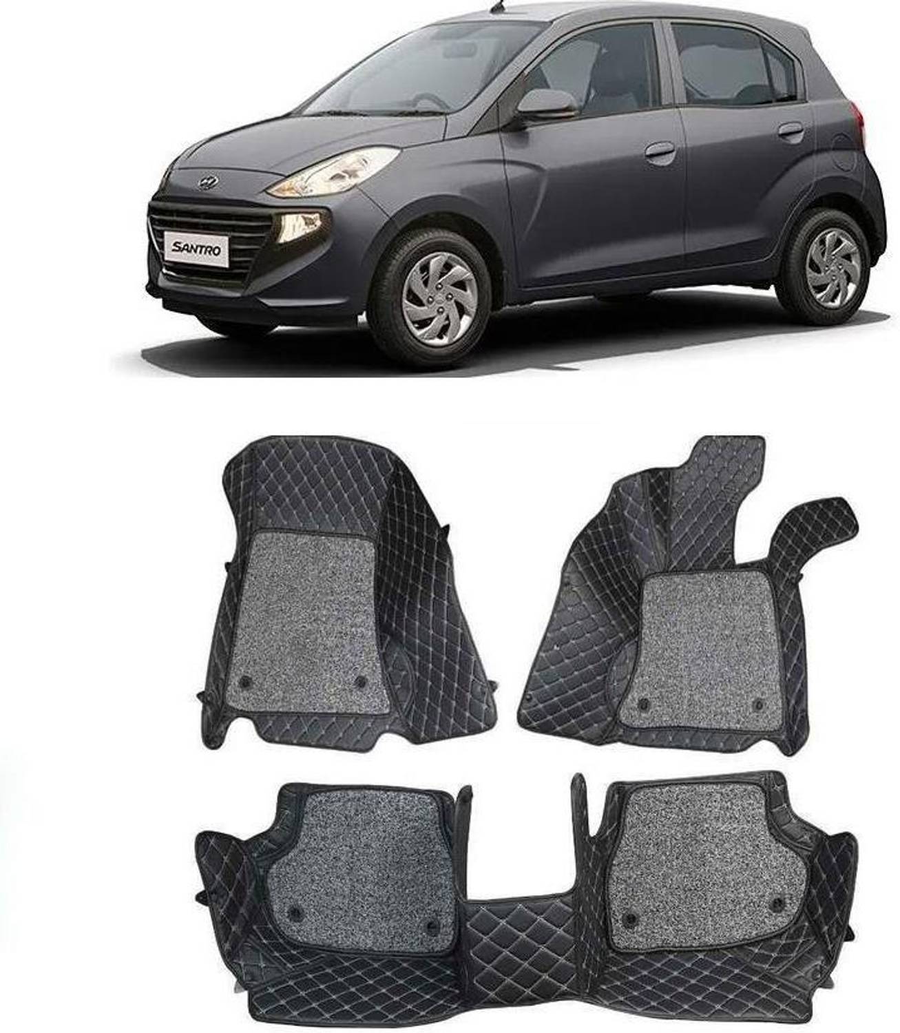 arneja trading company Leatherite 7D Mat For  Hyundai Santro