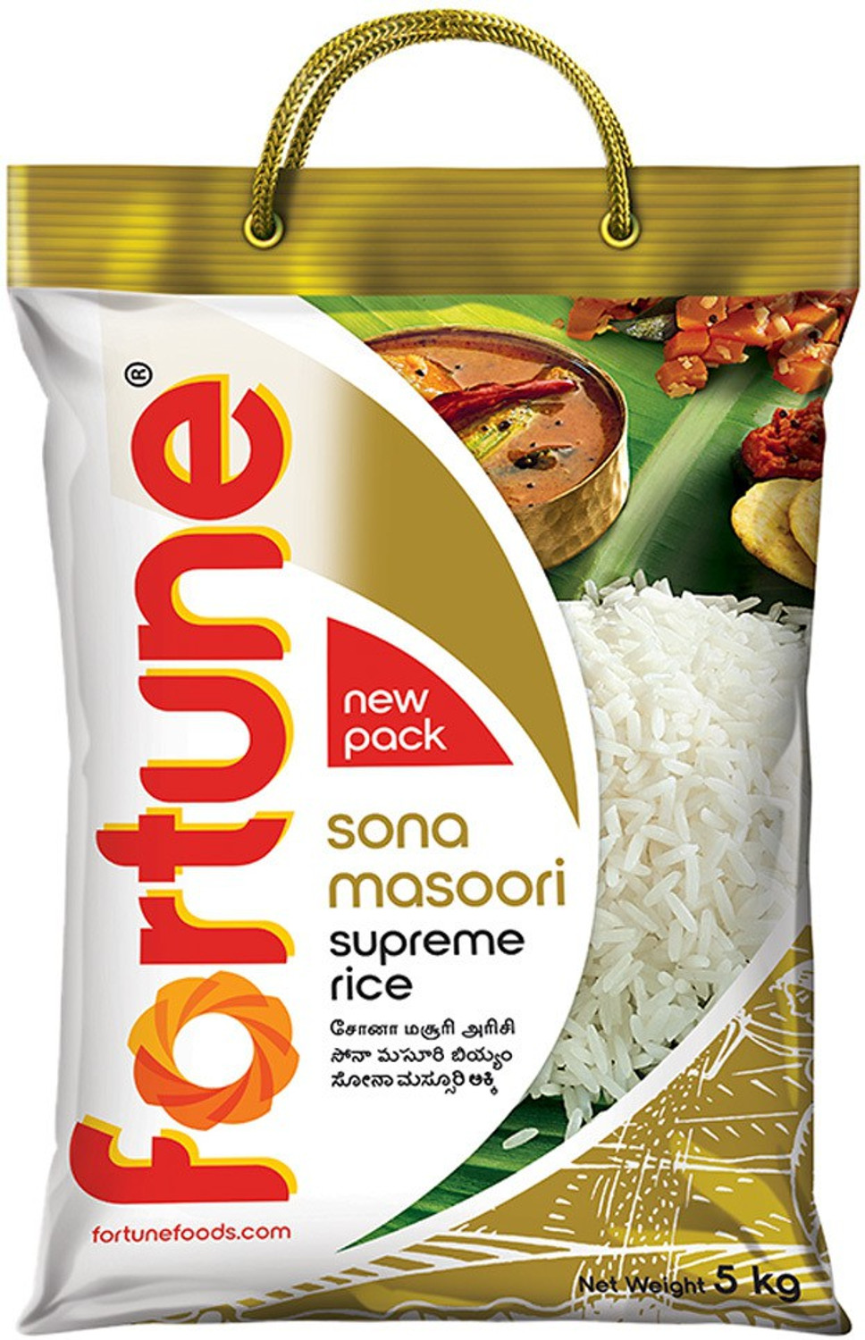 Image of FORTUNE Supreme Sona Masoori Rice (Raw) (5 kg)