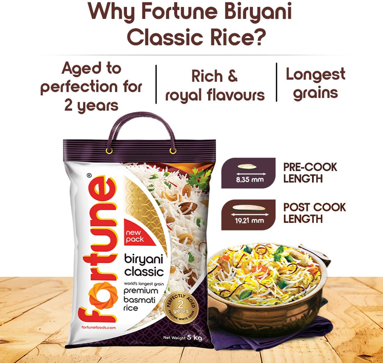 Image of FORTUNE Biryani Classic Premium Basmati Rice