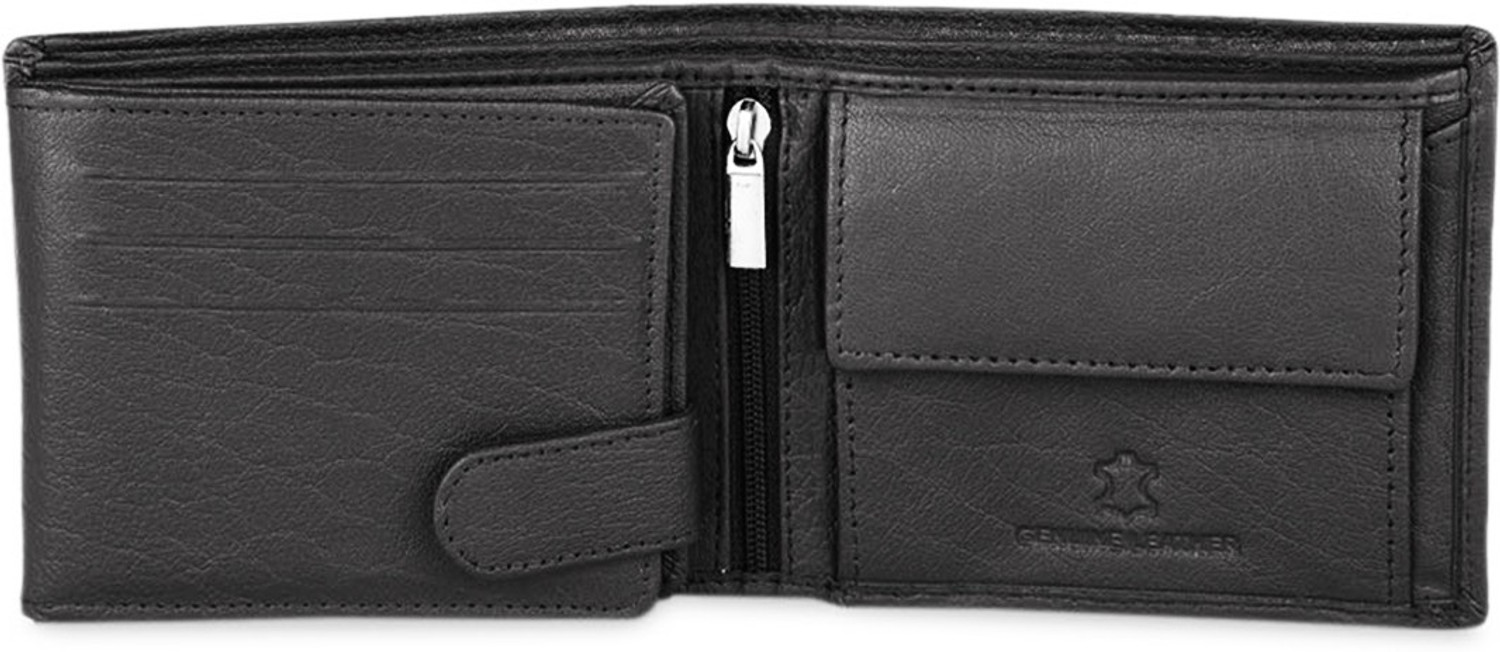 Image of WILDHORN Men Casual Black Genuine Leather Wallet