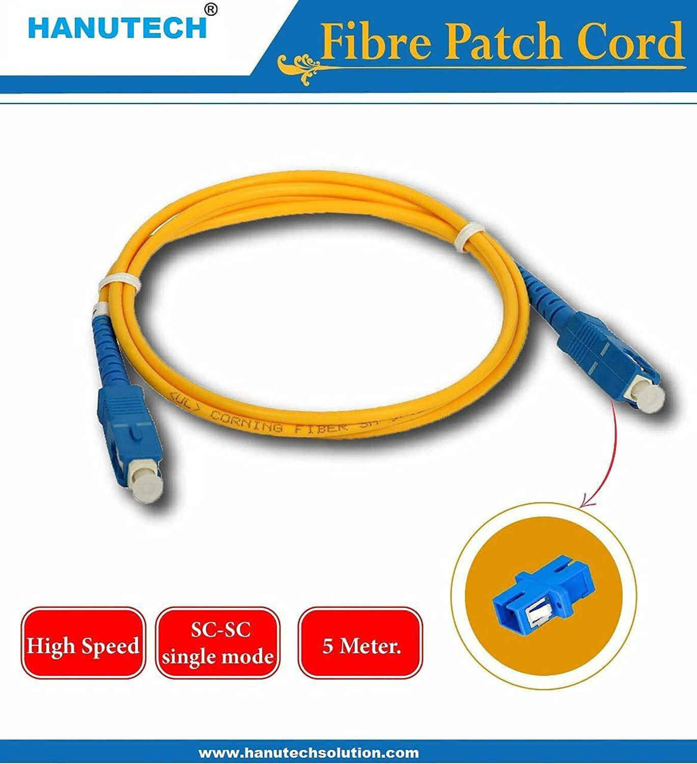 Image of HANUTECH Fiber Optical Cable 5 m Optical Fiber 5M