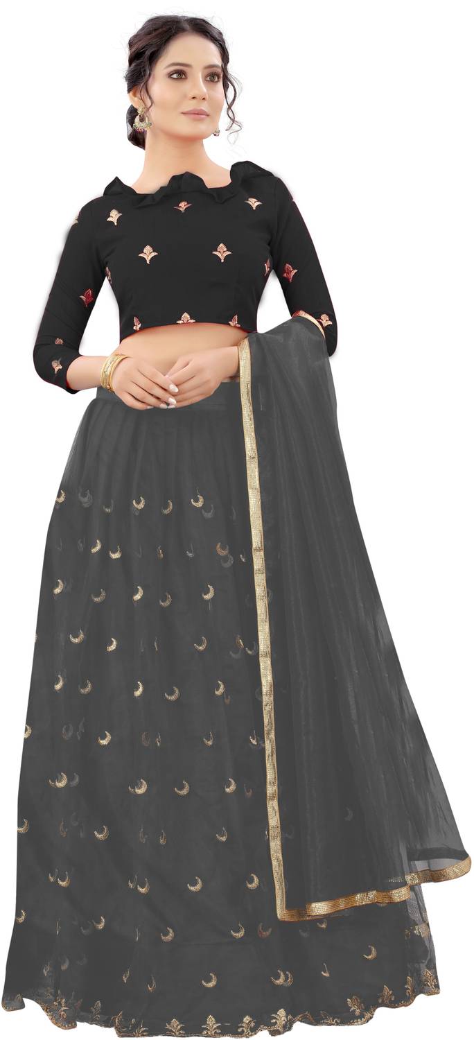 BATHANI CREATION Embroidered Semi Stitched Lehenga Choli