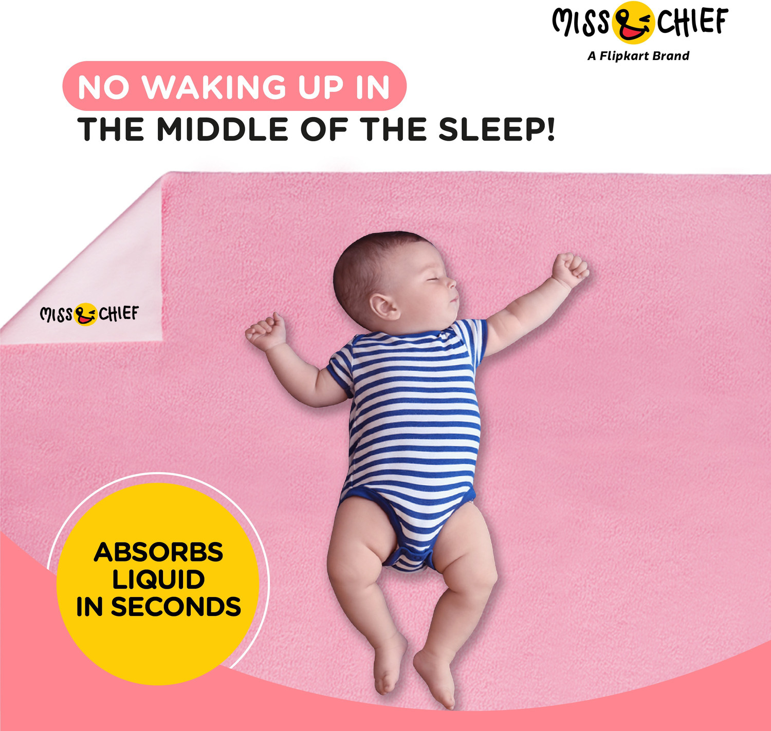 Image of Miss & Chief Bed Protector Sheet- Waterproof & Reusable