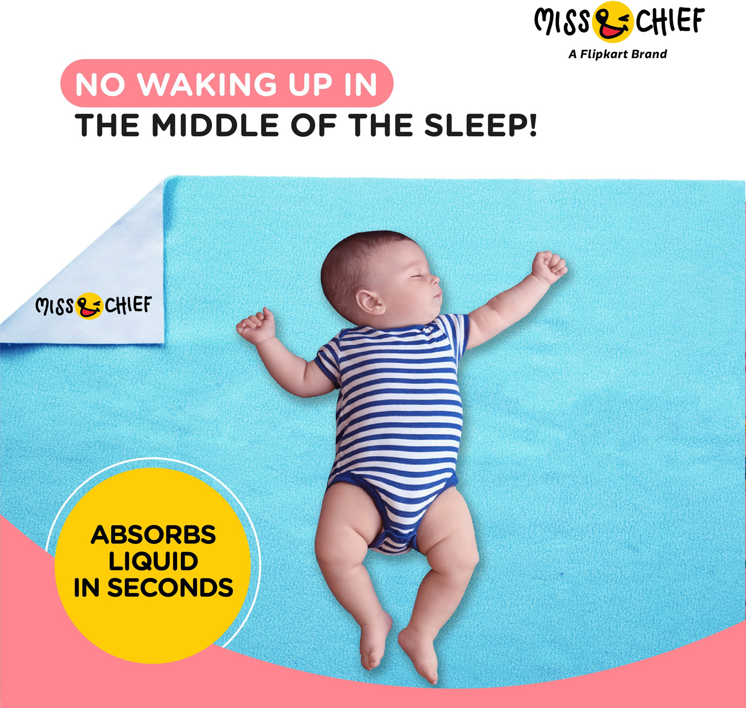 Image of Miss & Chief Bed Protector Sheet- Waterproof & Reusable
