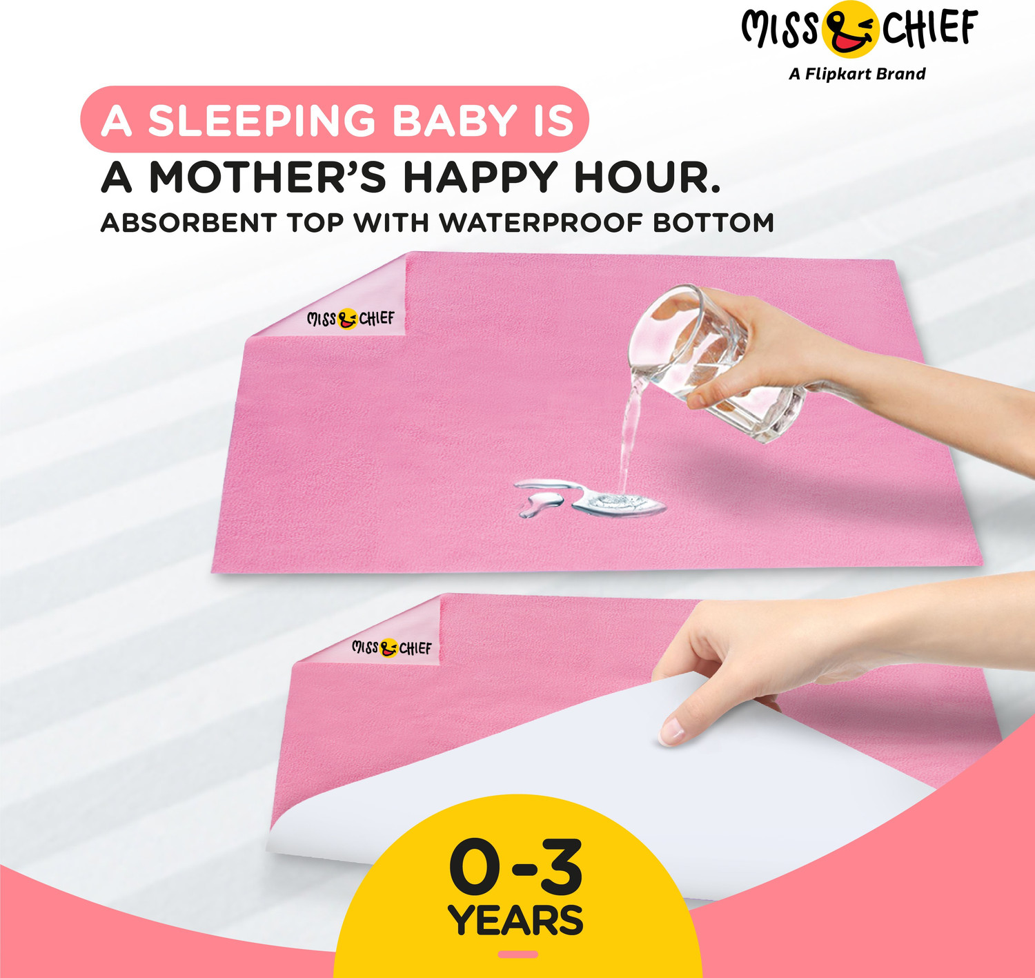 Image of Miss & Chief Bed Protector Sheet- Waterproof & Reusable