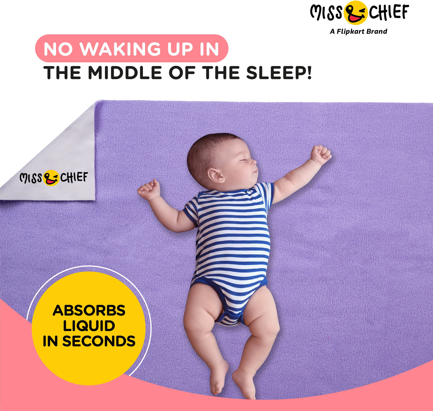 Image of Miss & Chief Bed Protector Sheet- Waterproof & Reusable