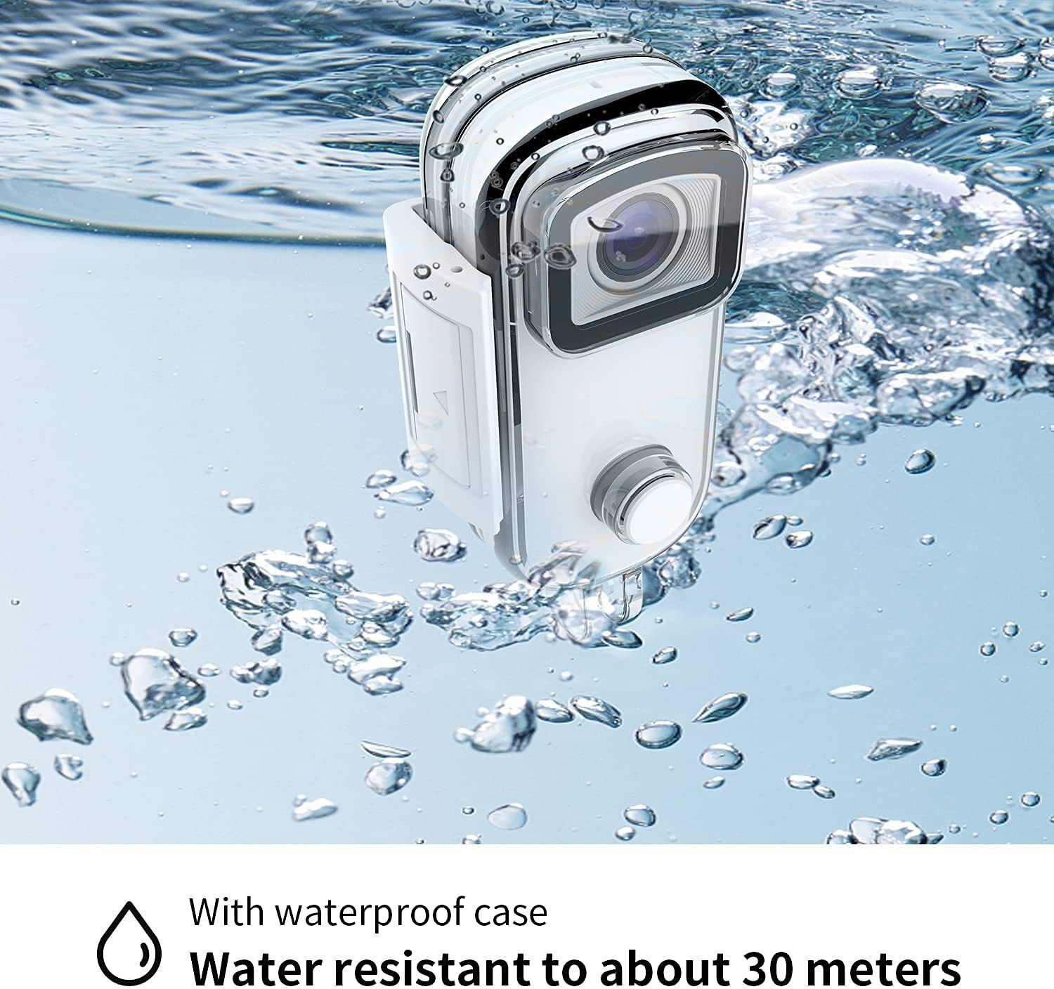 Image of SJCAM Action Camera C100+ 2K 30FPS | 30M Water Resistant | Magnetic Body Action Camera | WiFi 2.4 GHZ | Live Streaming | Insta Go | Body Cam | Webcam Sports and Action Camera
