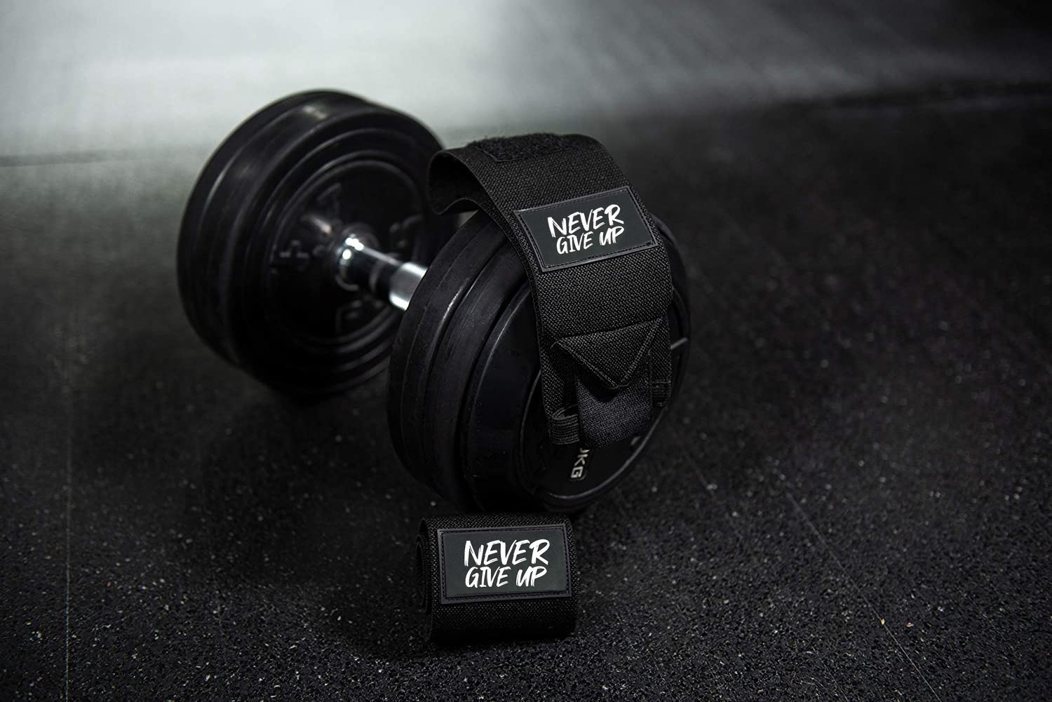 Image of STEIGEN FITNESS NEVER GIVE UP Wrist Wrap, Wrist Support, Wrist Bands,Wrist Straps,Hand Grip Wrist Support