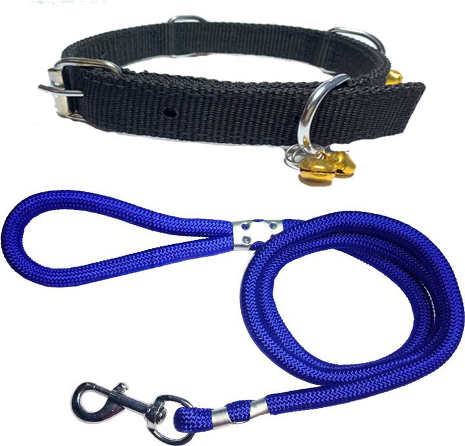ALCAZAR Dog Belt Bell Collar With Rope (Recommanded for 14-23KG PET) Dog Collar & Leash