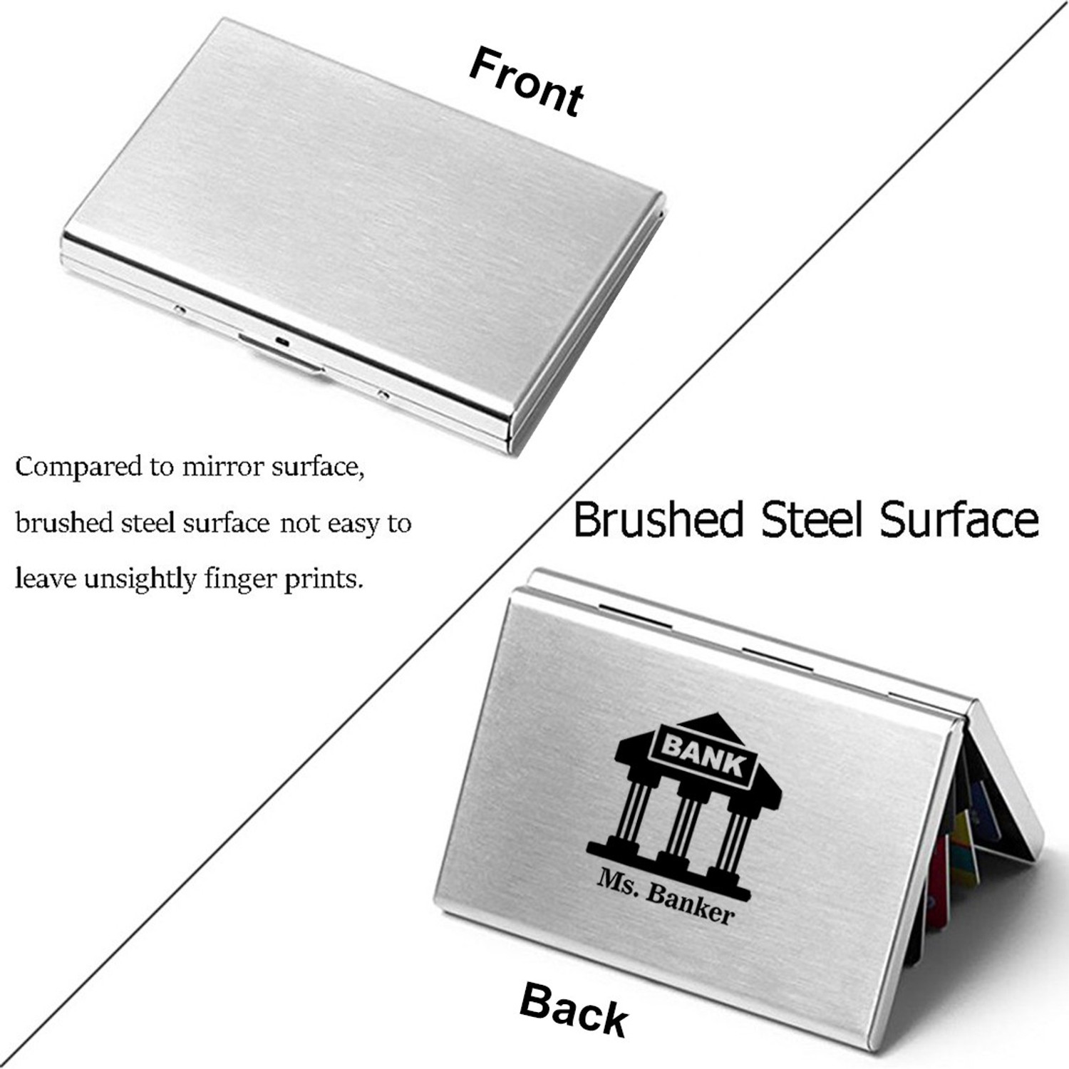 Image of StealODeal Ms. Banker Silver RFID Blocking Credit /Debit Aluminium 6 Card Holder
