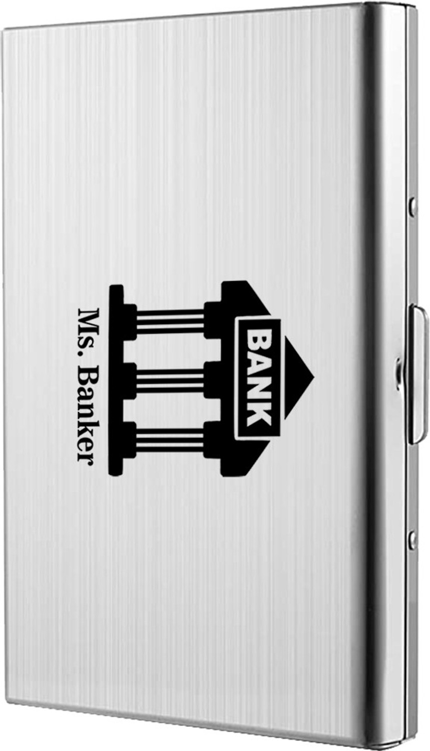 Image of StealODeal Ms. Banker Silver RFID Blocking Credit /Debit Aluminium 6 Card Holder