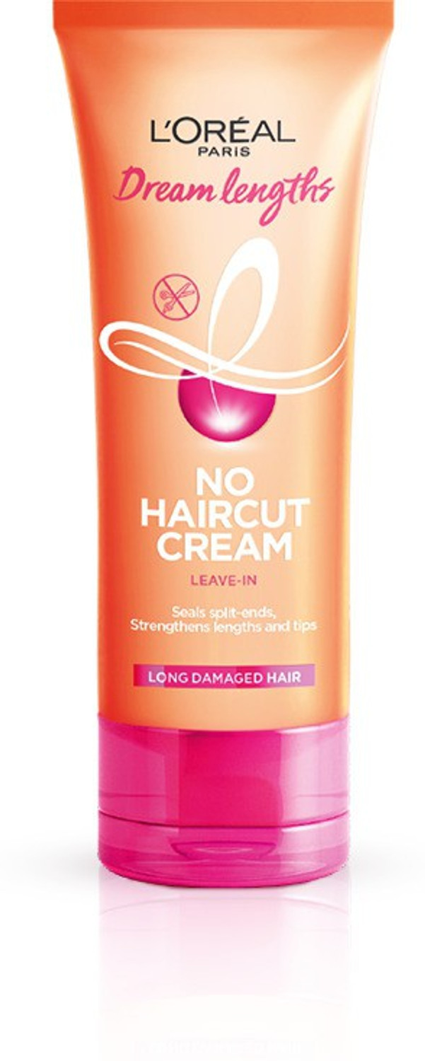 Image of L'Oreal Paris Dream Lengths No Haircut Cream 50ml (Leave-In Conditioner), Sulfate free and Paraben free