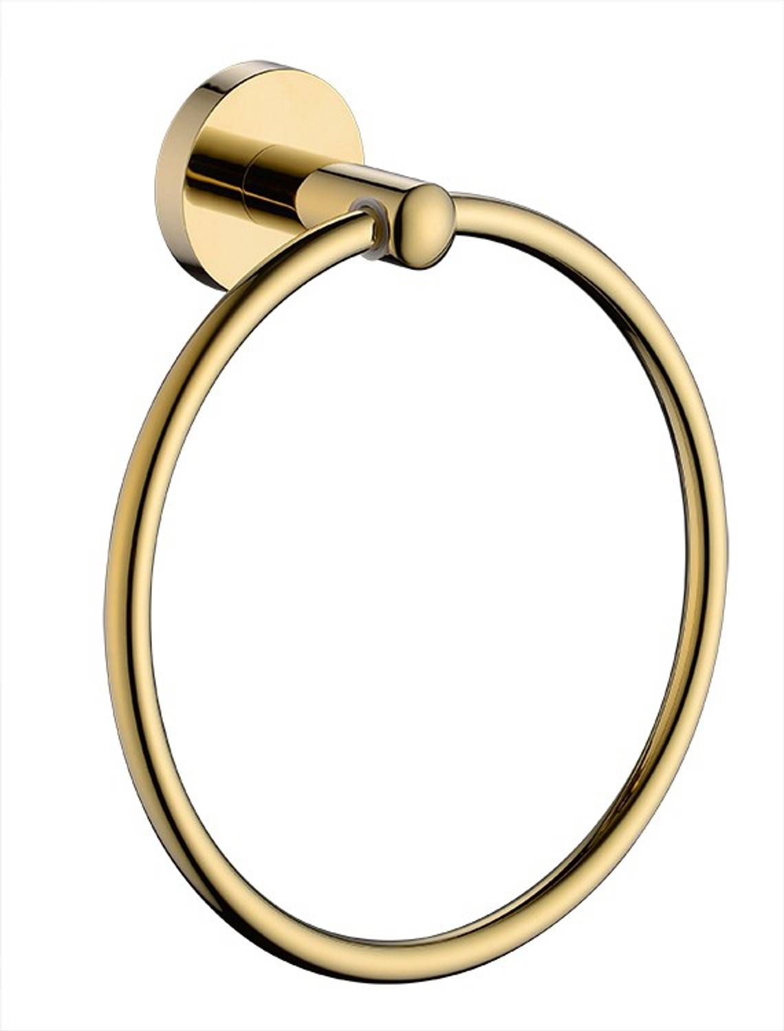 24x7eMall Gold Towel Ring Golden Round Towel Hanger for Kitchen and Bathroom, Stainless Steel. Gold Towel Holder