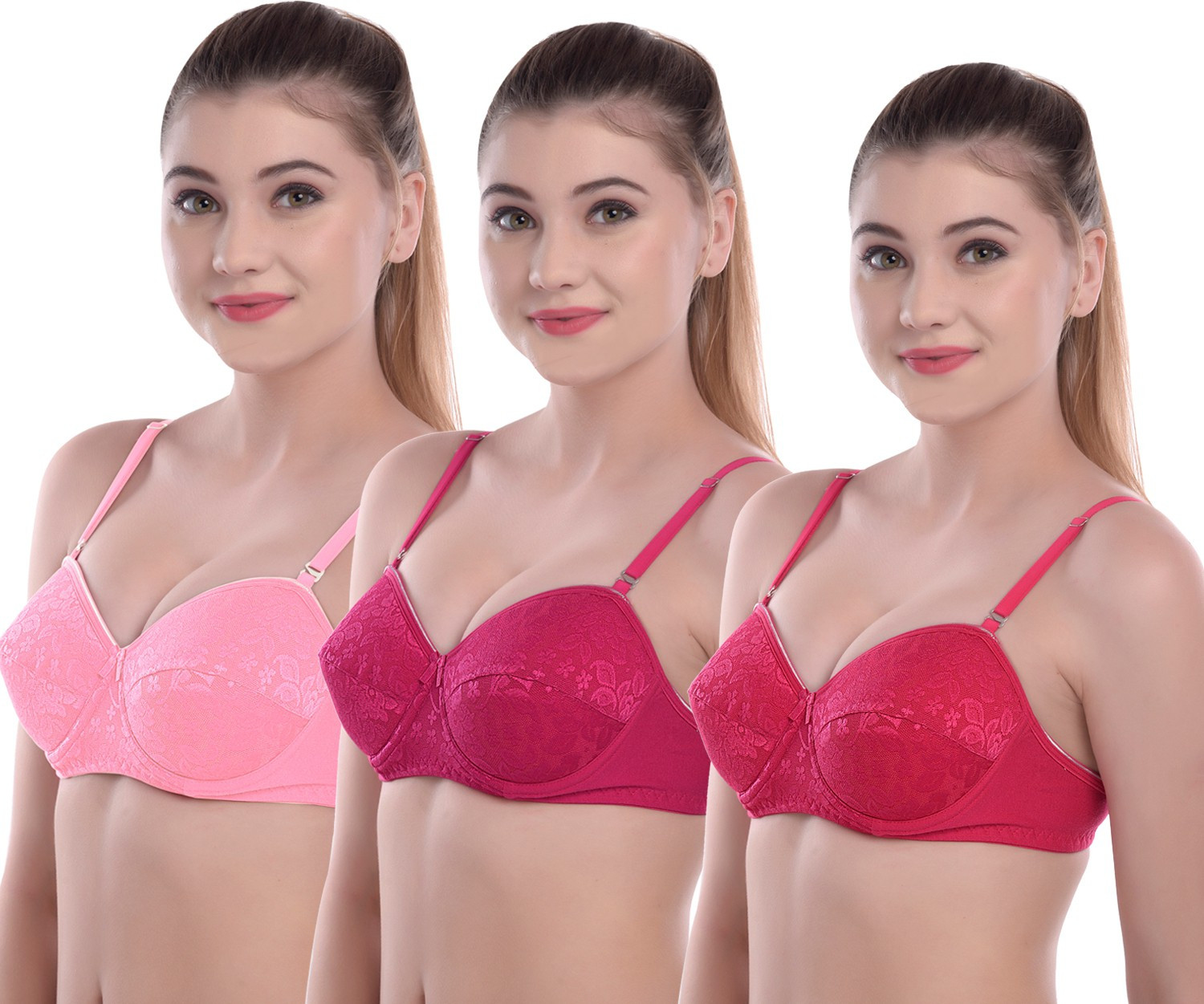 Image of Shyam Sons FLAIR Women T-Shirt Heavily Padded Bra