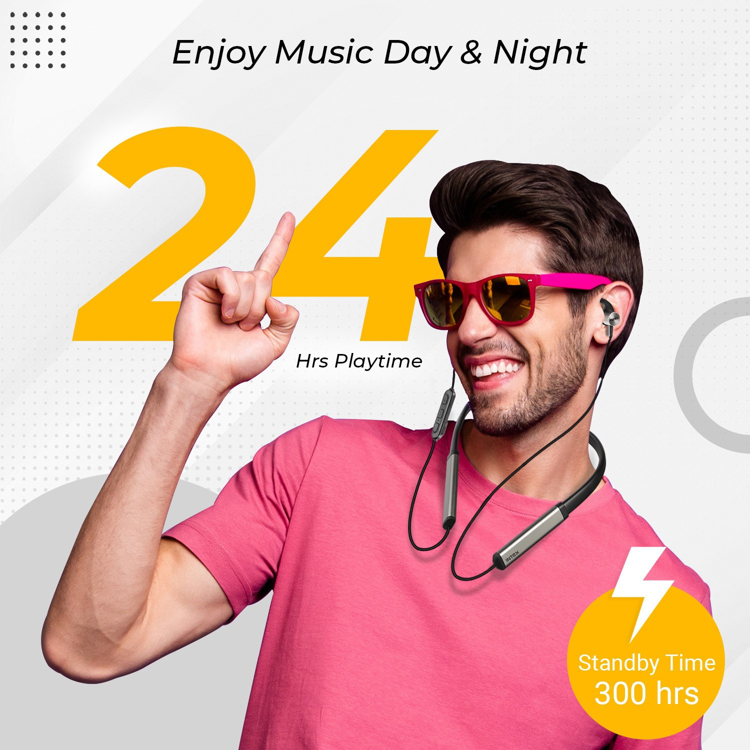 Image of Intex MUSIQUE POWER with 24 hour playtime Bluetooth