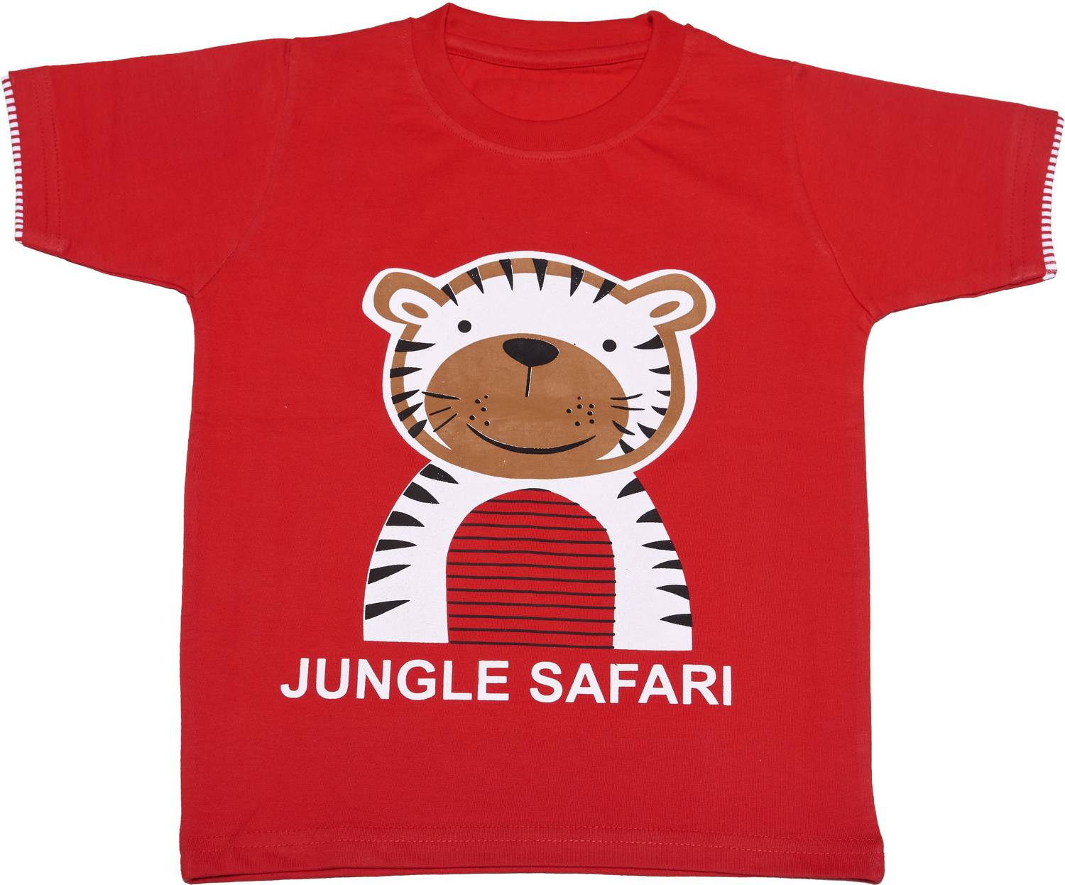 babeezworld Boys Printed Pure Cotton Regular T Shirt