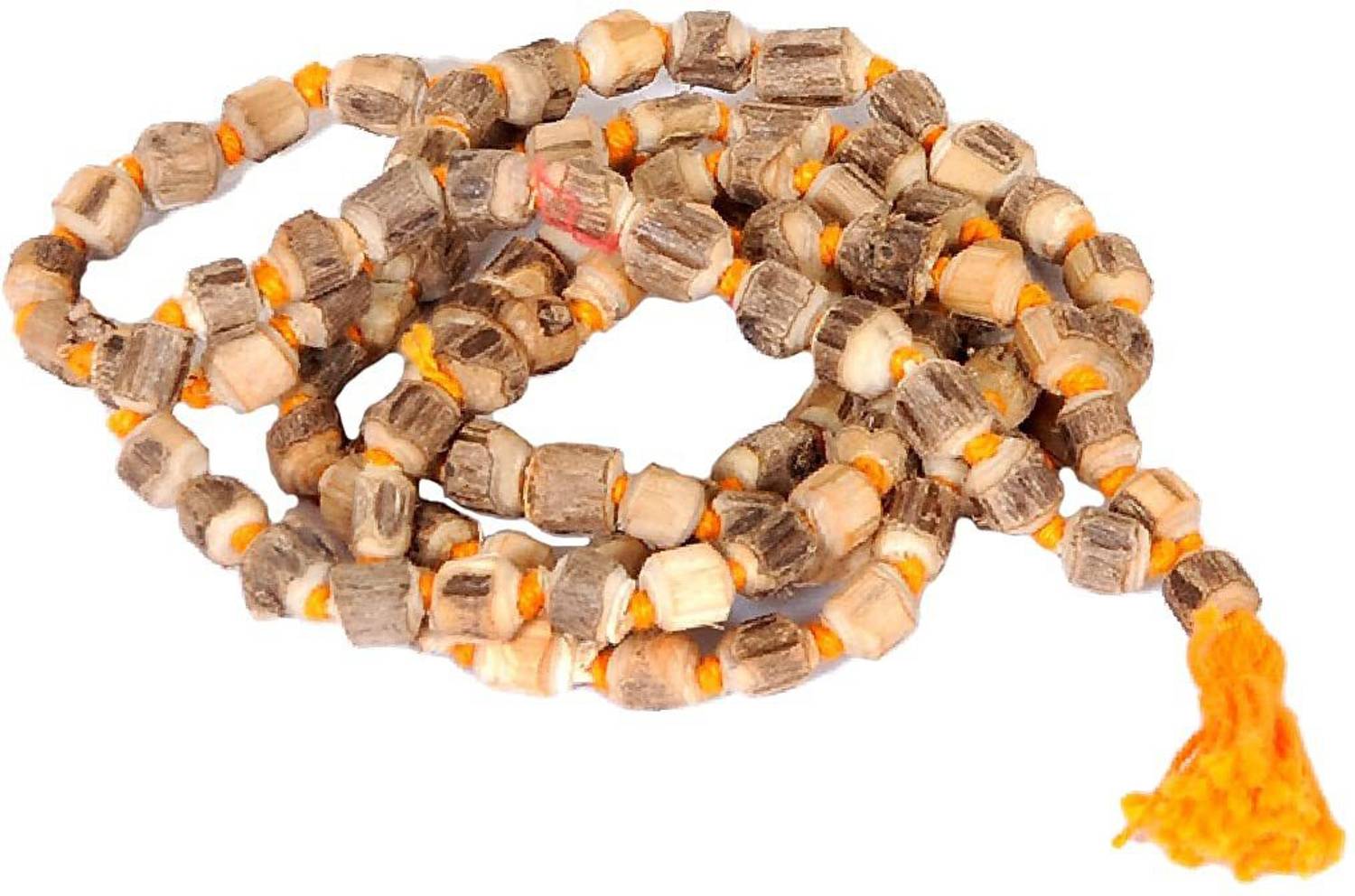 ADOWIK Tulsi Kanthi Mala/Rosary Tulsi Neckless/Tulsi Kanthi/Vaishnav Tulsi Kanthi Mala for Neck Wearing for Men and Women Wood Chain