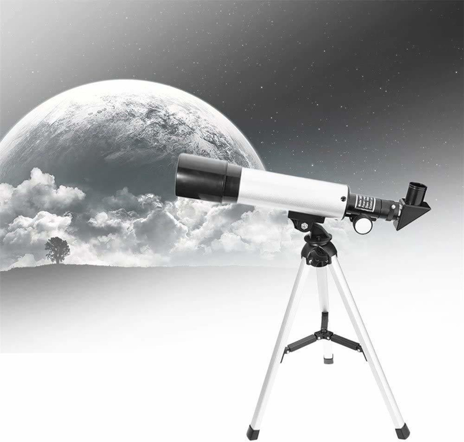 Image of LUKZER 1PC Outdoor HD Monocular Space Telescope Astronomical 90X Refractive Telescope with Portable Travel Tripod Reflecting Telescope