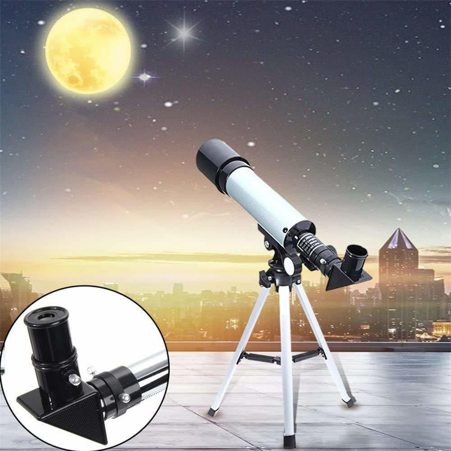 Image of zvonko Telescope Zoom 90X HD Focus Astronomical Refractor Portable Telescope Catadioptric Telescope