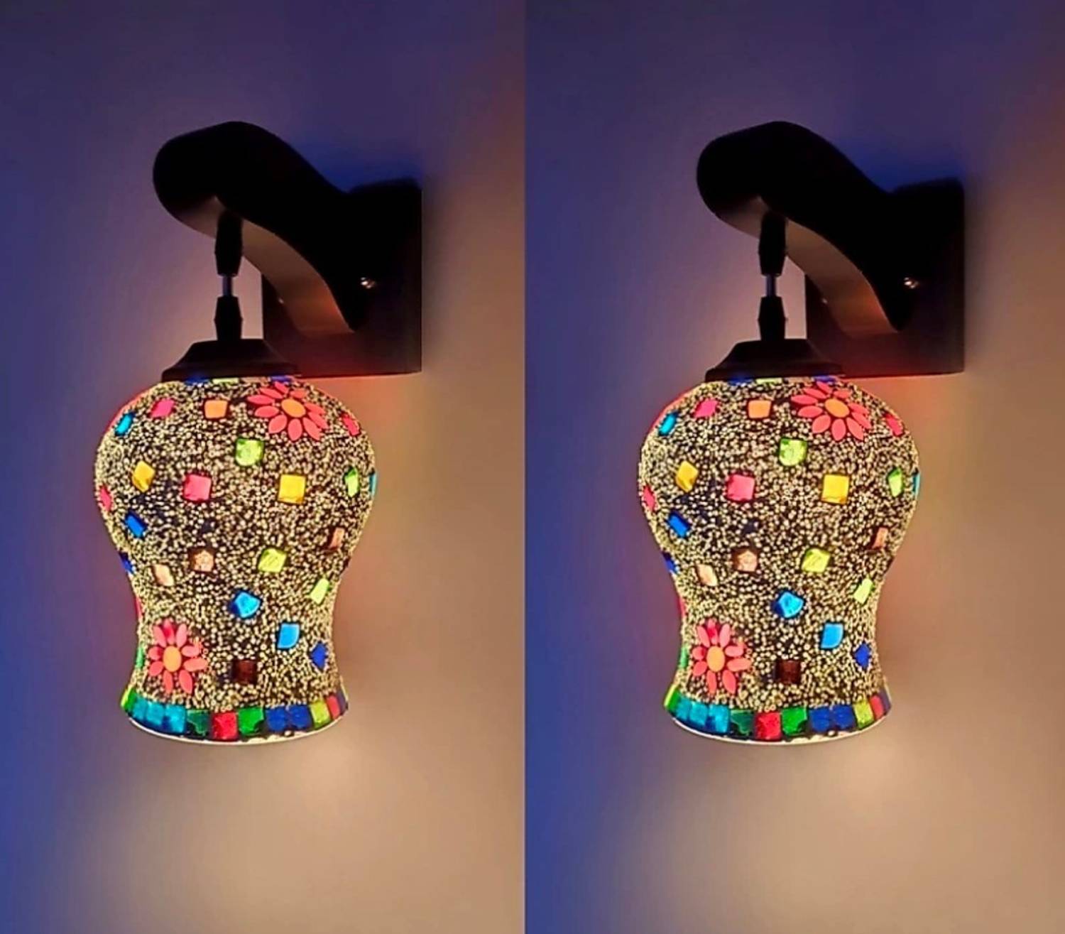 Guptas decore Pendant Wall Lamp Without Bulb (Pack of 2)