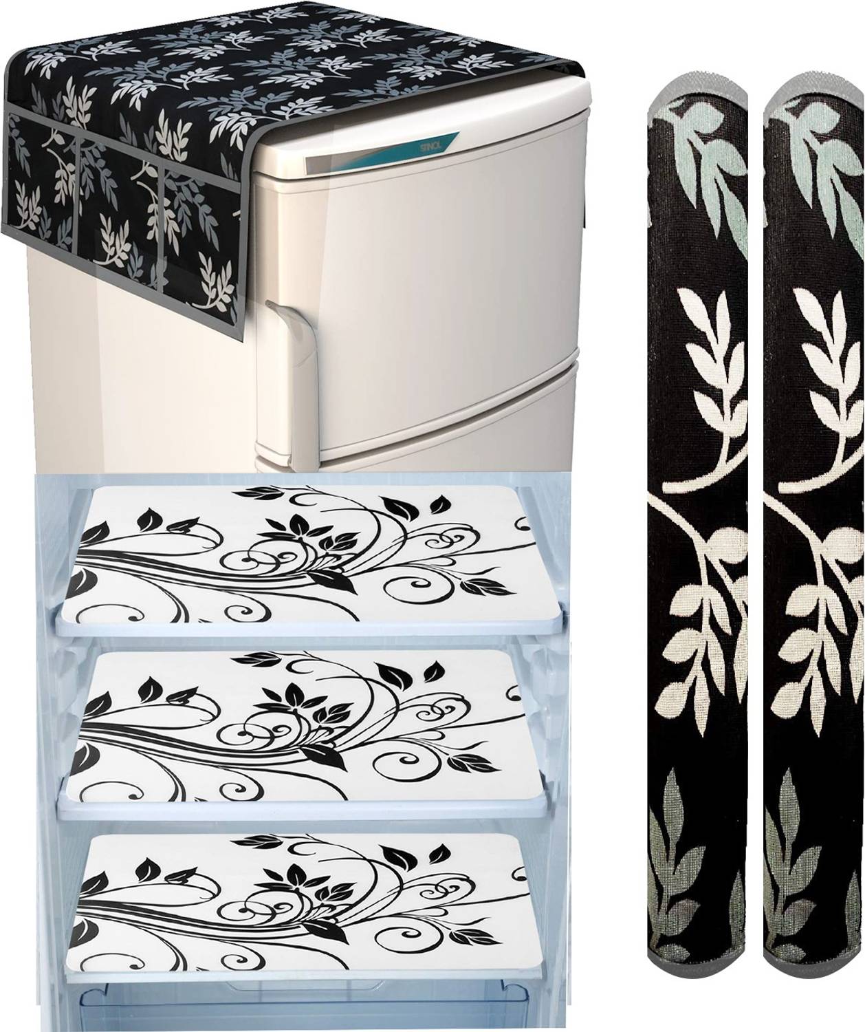 Adakriti Creations Refrigerator Cover