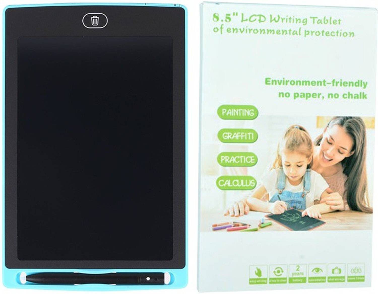 Alchiko Good Quality 8.5 Inch E-Writer LCD Writing Pad Paperless Memo Digital Tablet Erase Button & Pen To Write