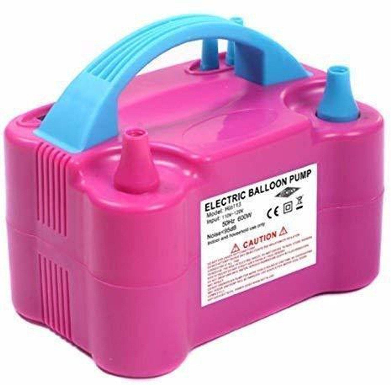 Image of Rozi Decoration Electric Air Pump for Balloons Balloon Pump (Pink, Blue)
