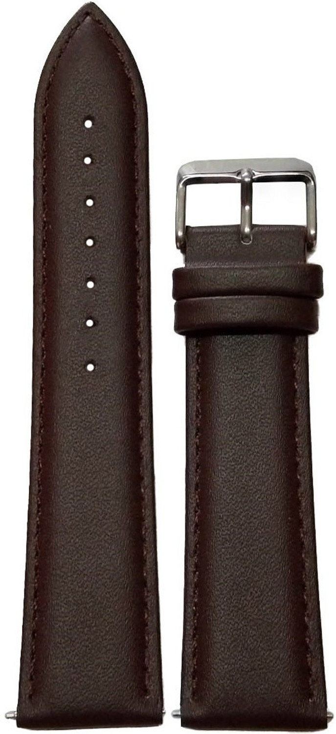 Image of Suru Creation U267 Plain Padded inchQuick Release inch Ogive Tip 24 mm Genuine Leather Watch Strap