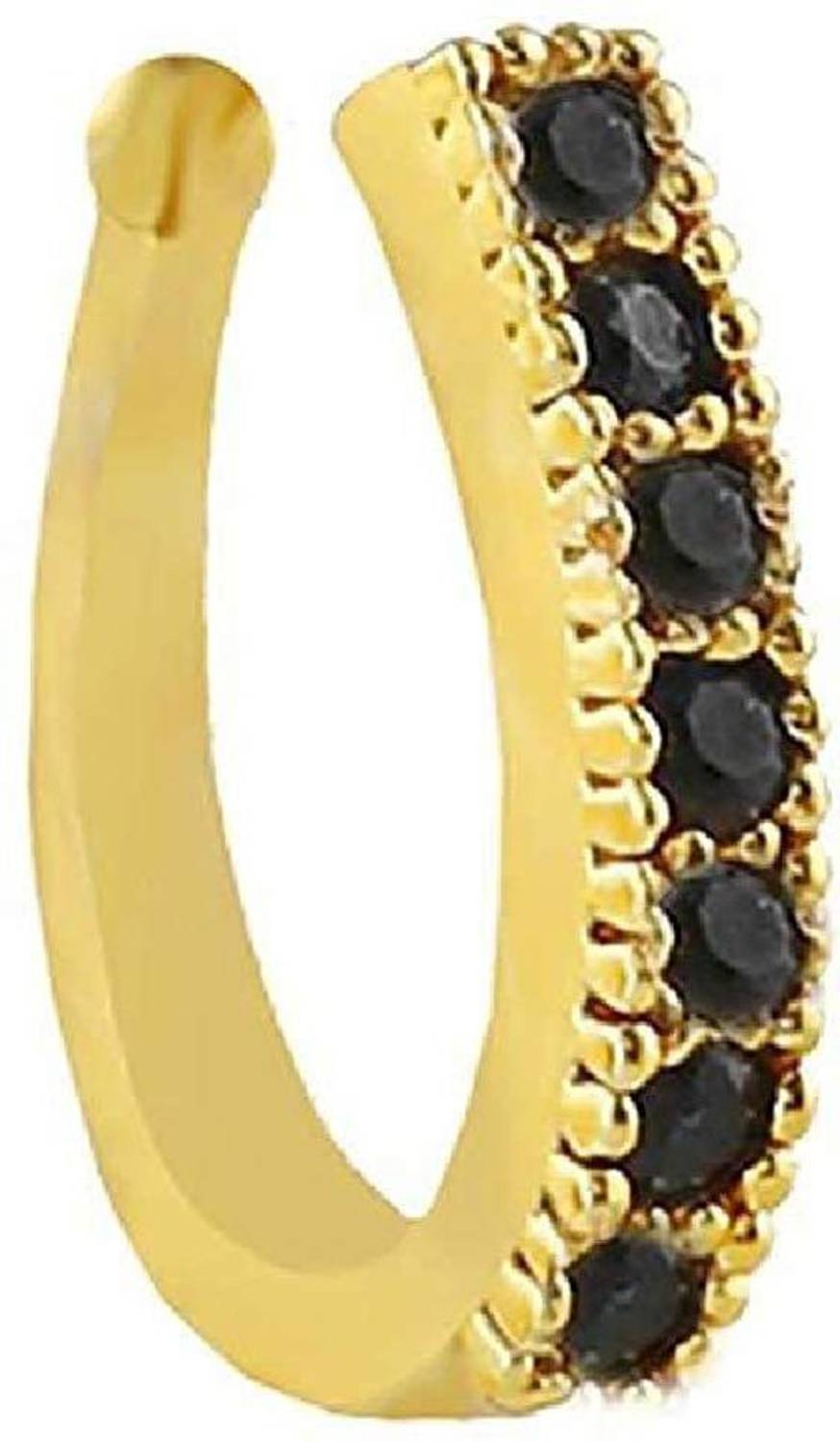 BELWICK Cubic Zirconia Gold-plated Plated Brass Nose Ring