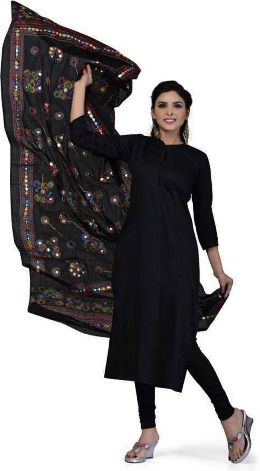 uganta Pure Cotton Embroidered Women Dupatta