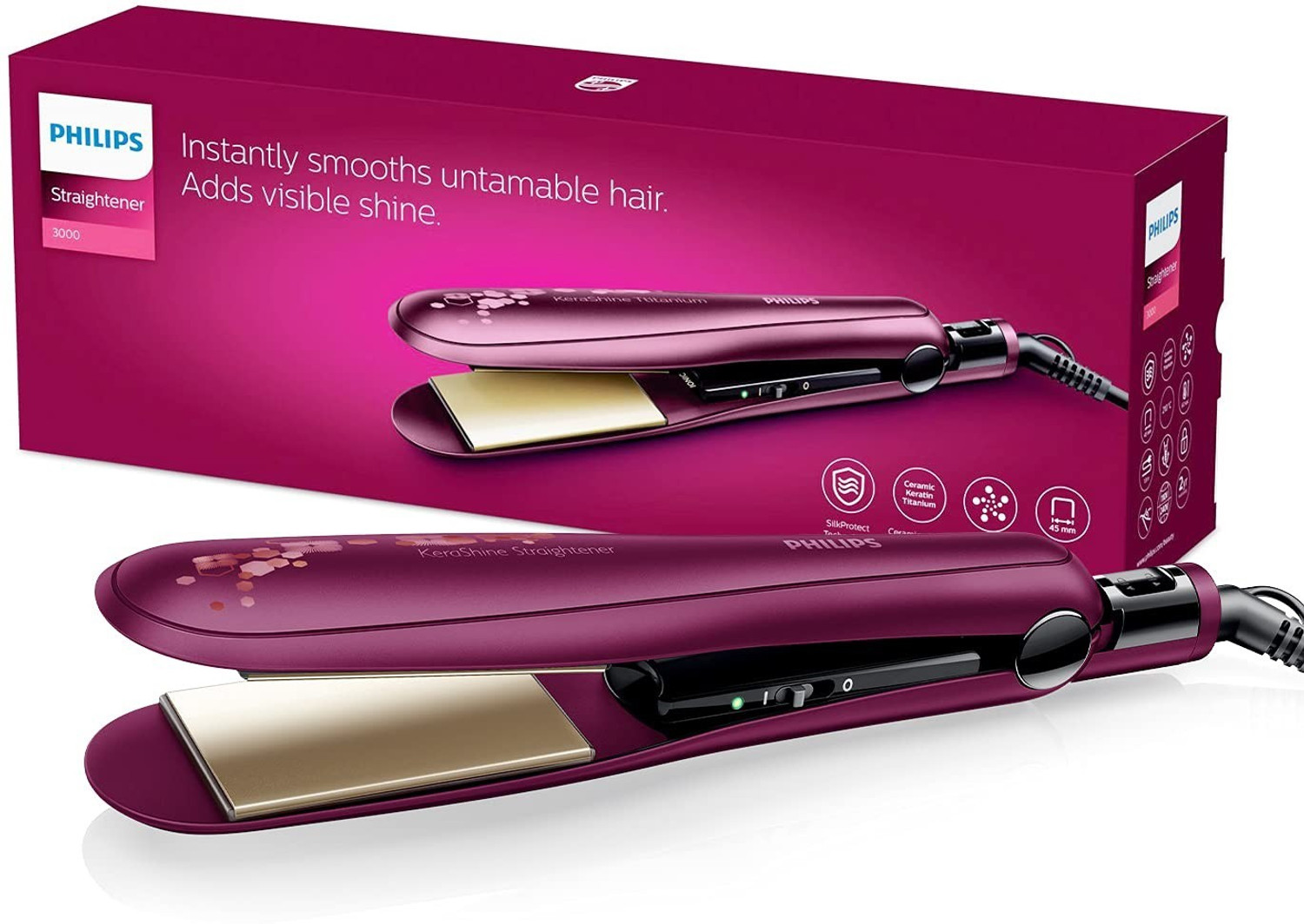 Image of PHILIPS BHS738 /00 Hair Straightener