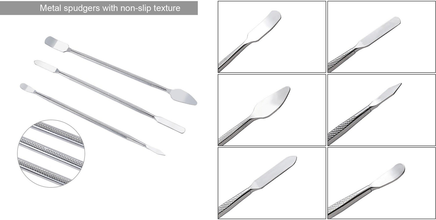 Image of WOWSOME 8 in 1 Opening Pry Tool Kit with 3 Pcs Metal Spudger Dual Ends Opening Pry Tools for disassemble the LCD display iphone, iPad, iPod, Tablet, Laptop, MacBook and more Speeder Tool