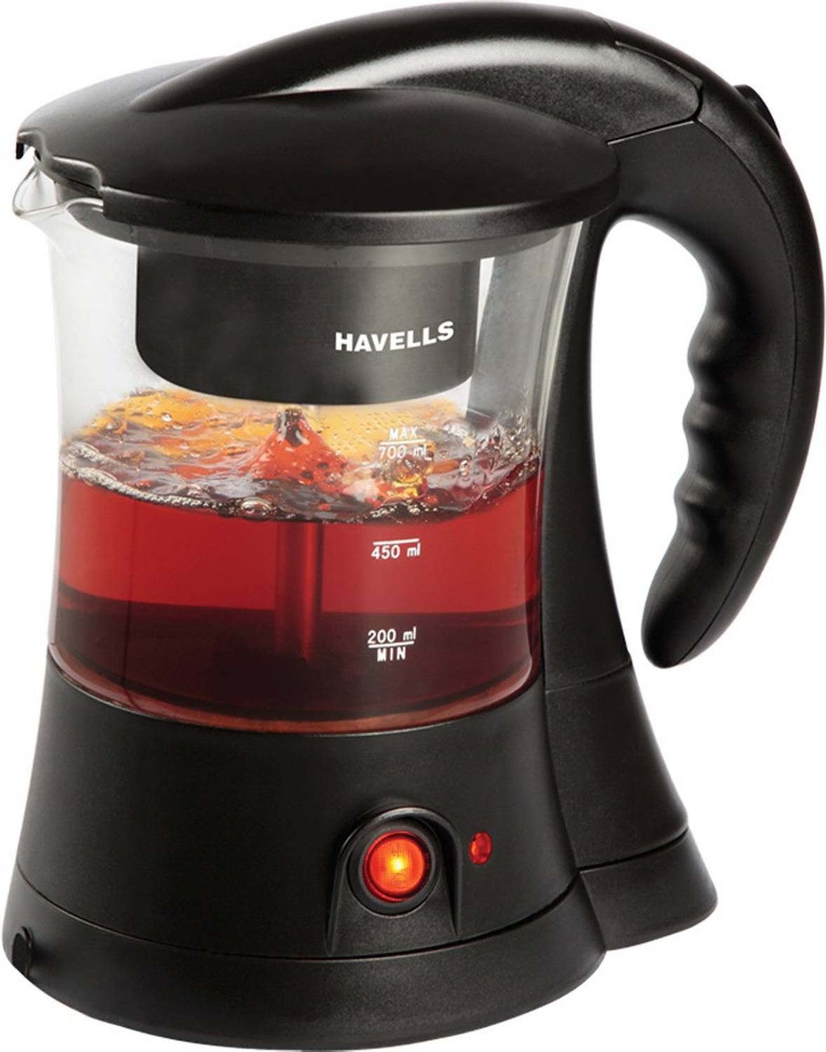 HAVELLS Crystal Indicator Light | Transparent Glass Carafe 600 W Coffee Maker