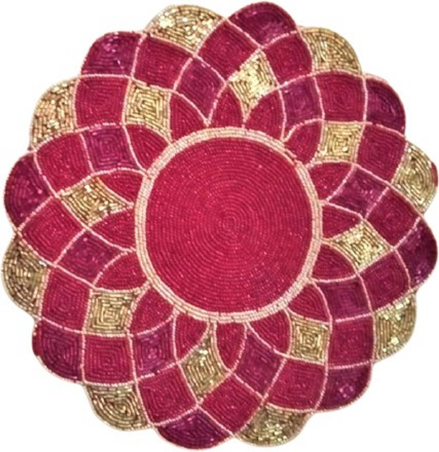 Aaditya Exports Pink 91.44 cm Reversible Table Runner